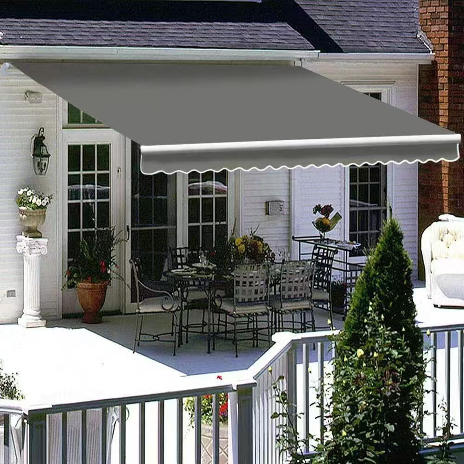 Tenda a baldacchino impermeabile per esterni, 4 x 3,5 m, protezione dai raggi UV, per giardino, spiaggia e campeggio, riparo per il tempo libero per attività all'aperto