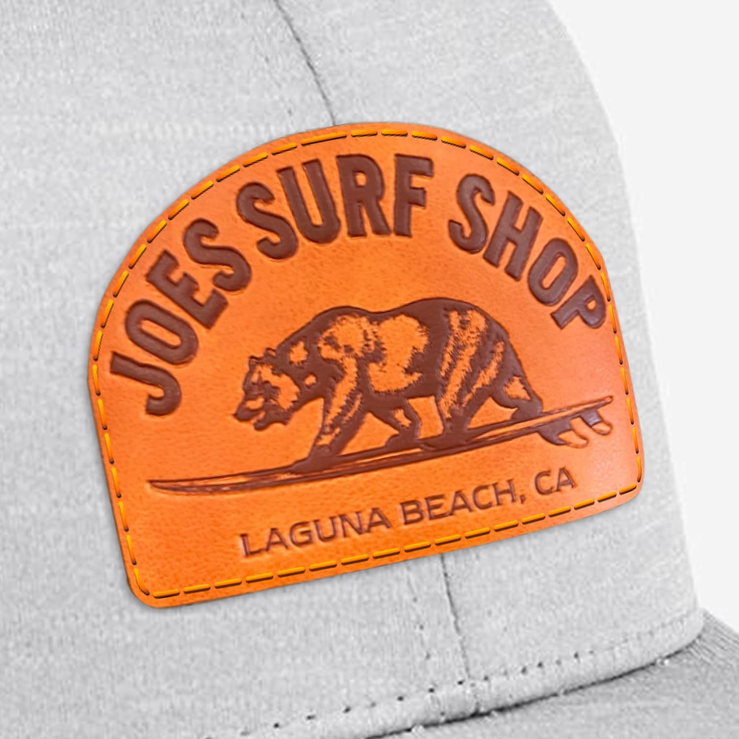 JOES SURF SHOP Surfing Bear Mesh Back Trucker Hat, Moisture-Wicking 100% Polyester Surf Hat, Ideal Surf Hats for Men
