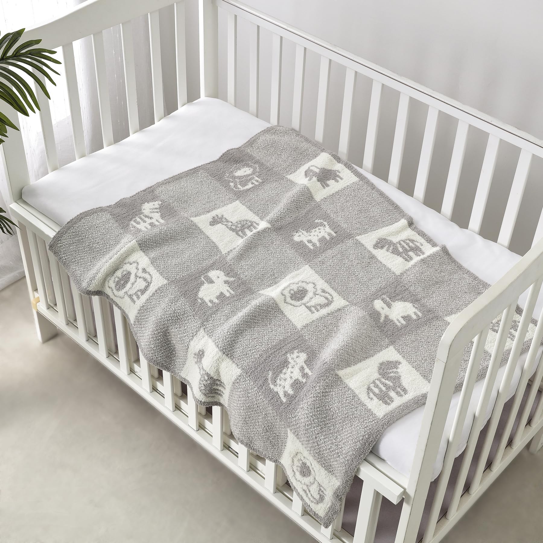 CREVENT Cozy Soft Warm Chenille Baby Blanket for Girls Boys Newborn Essentials for Infant Baby Shower Receiving Gift - Image 4