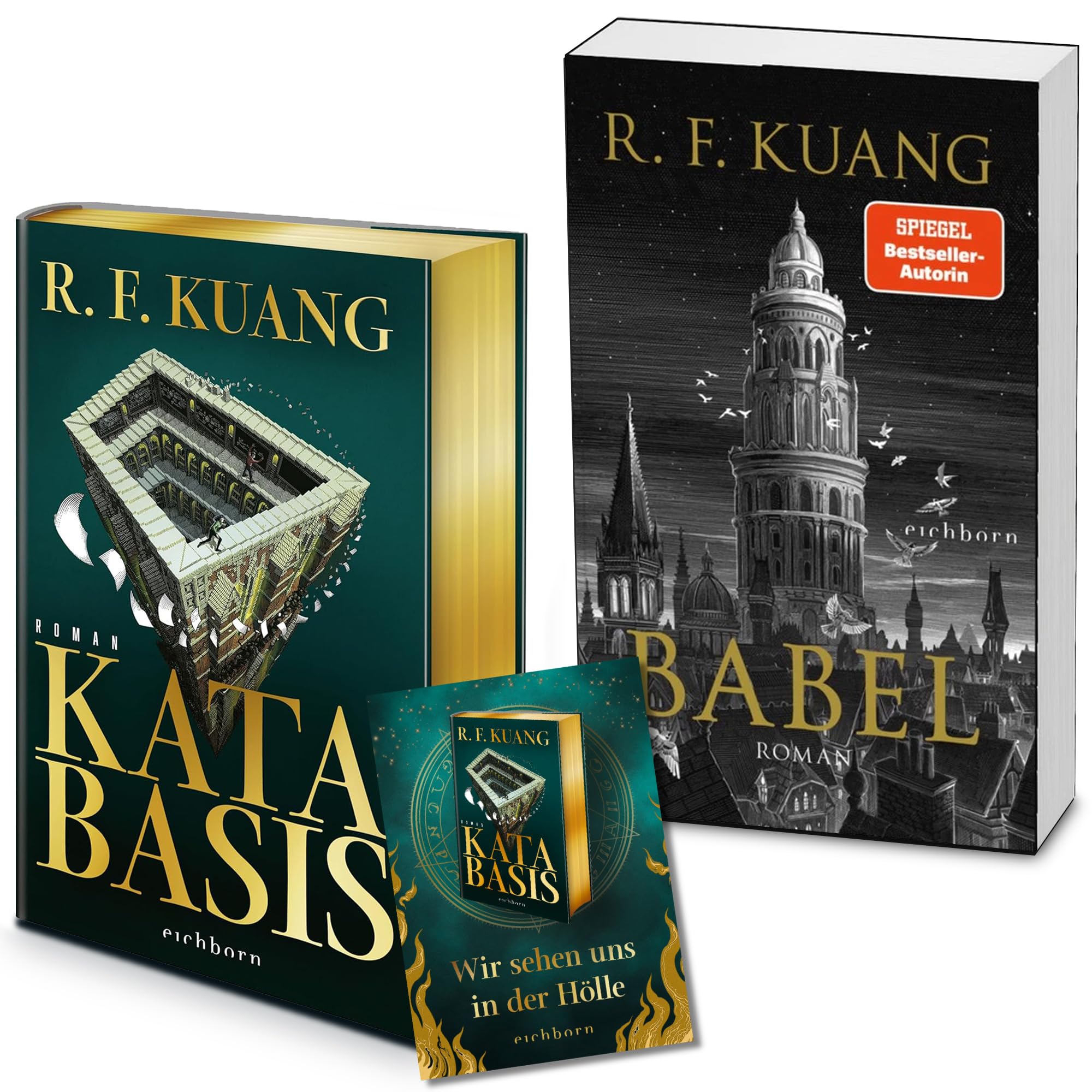 Rebecca F. Kuang Bücher Bundle – Babel & Katabasis – Bestseller-Fantasy-Set mit exklusiver handschriftlicher Postkarte von der Autorin – Ideal für Fans von Magie und historischen Fantasy-Geschichten