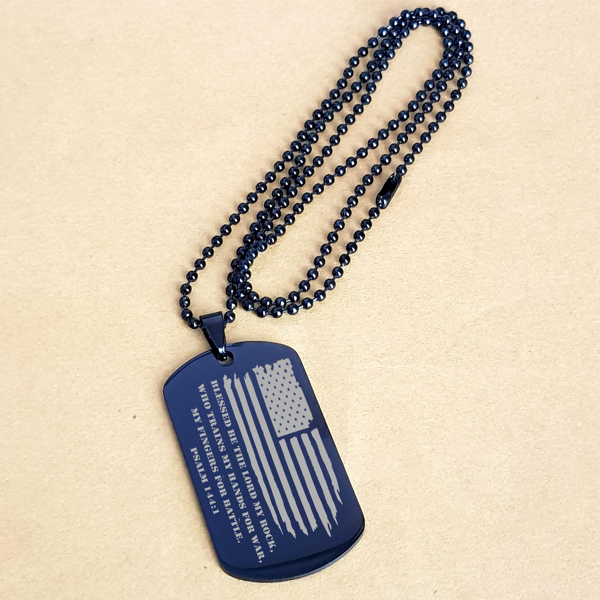 Amazon.co.jp: Take Thai Real Origin Soldier ドッグタグ、詩篇144:1