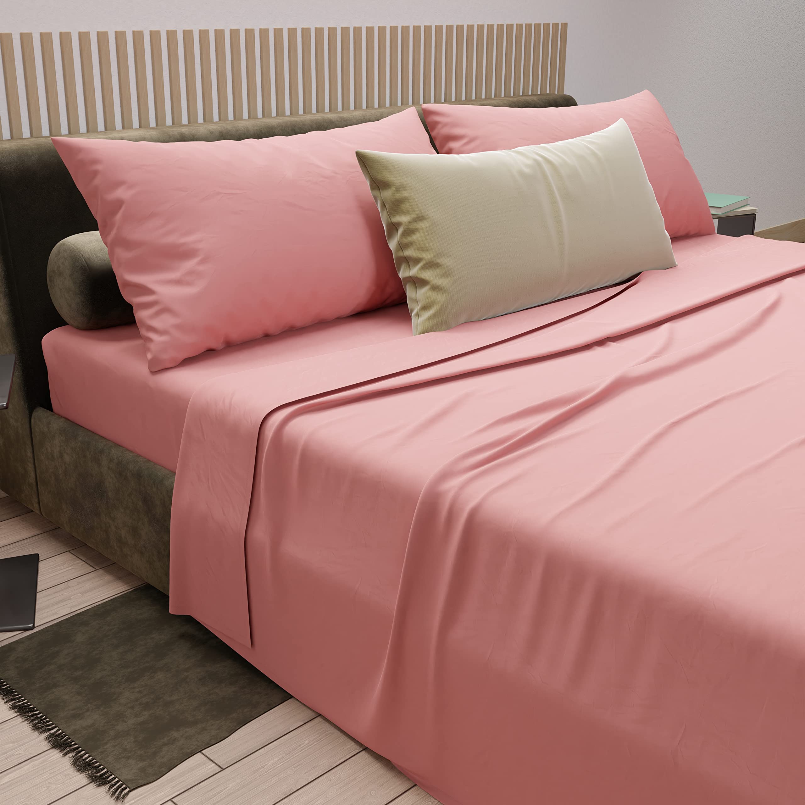 PETTI Artigiani Italiani, Double Bed Linen Cotton, Double Bed Set, Queen Size Bed Set, Fitted Bottom Sheets with Corners - Image 3