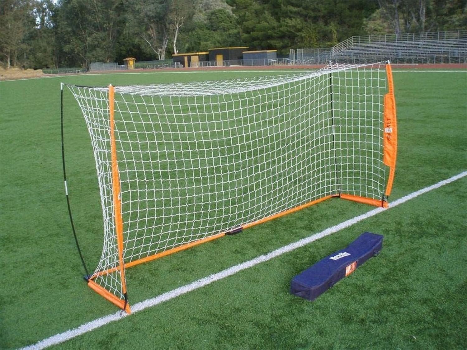 Bownet Portable Folding Soccer Goal – Pop Up Backyard & Training Soccer Net for Indoor or Outdoor – Easy Setup with Carry Bag