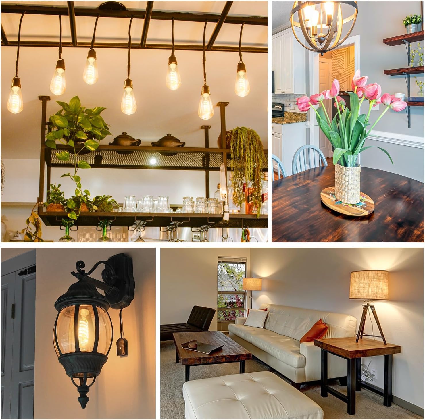 E26 Lamp Holder Replacement, 3-Pack, Standard Medium Screw Base Socket Adapter, for Pendant Light, Wall Lamp, Table Lamp, UL Certified, Flame Retardant, Easy DIY Installation