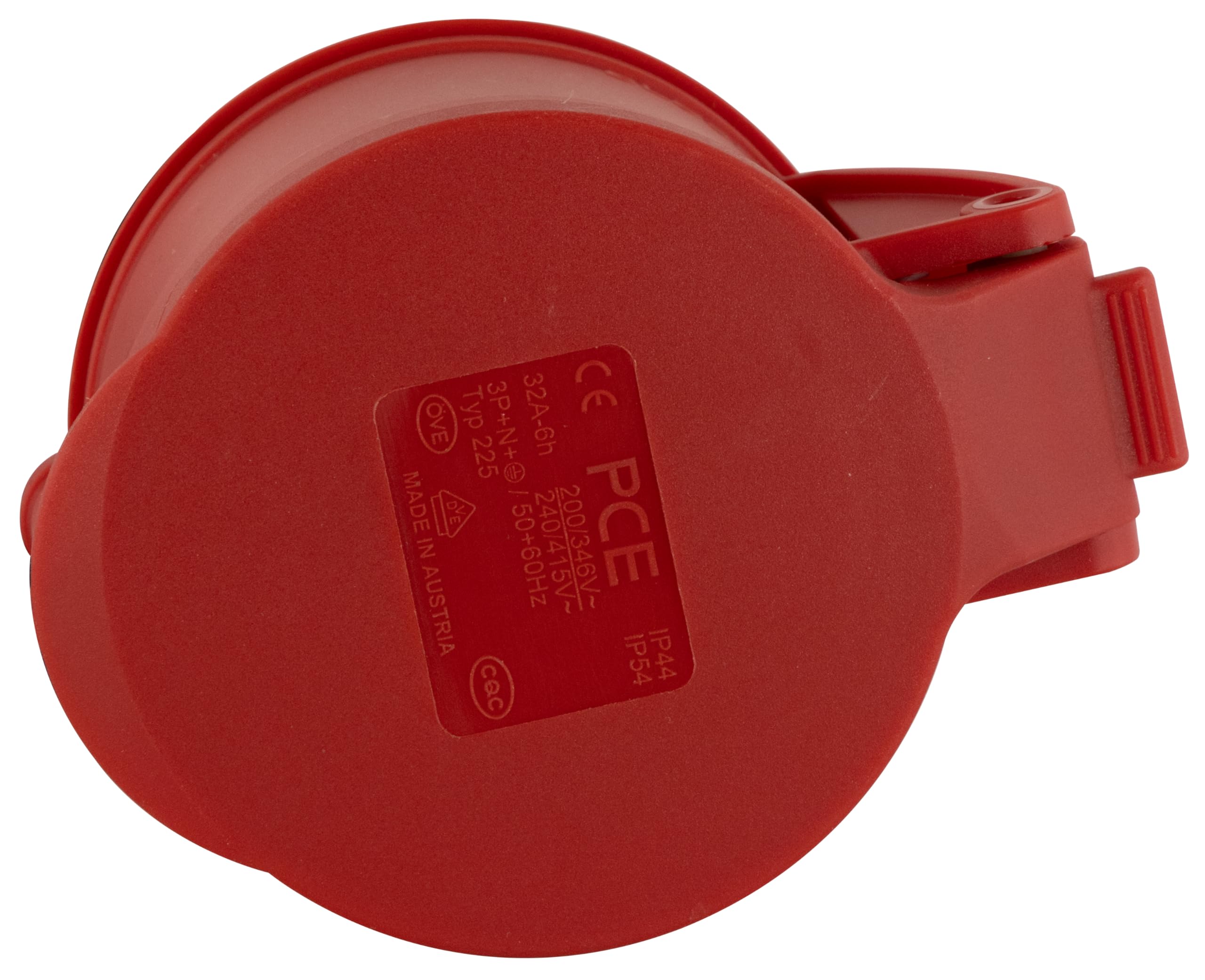 REV CEE Przedłużacz 0,8 m – CEE H07RN-F gumowy, 16 A i 32 A/400 V - wtyczka CEE na złącze CEE, idealny na kemping i do aktywności na świeżym powietrzu, IP44, czarny