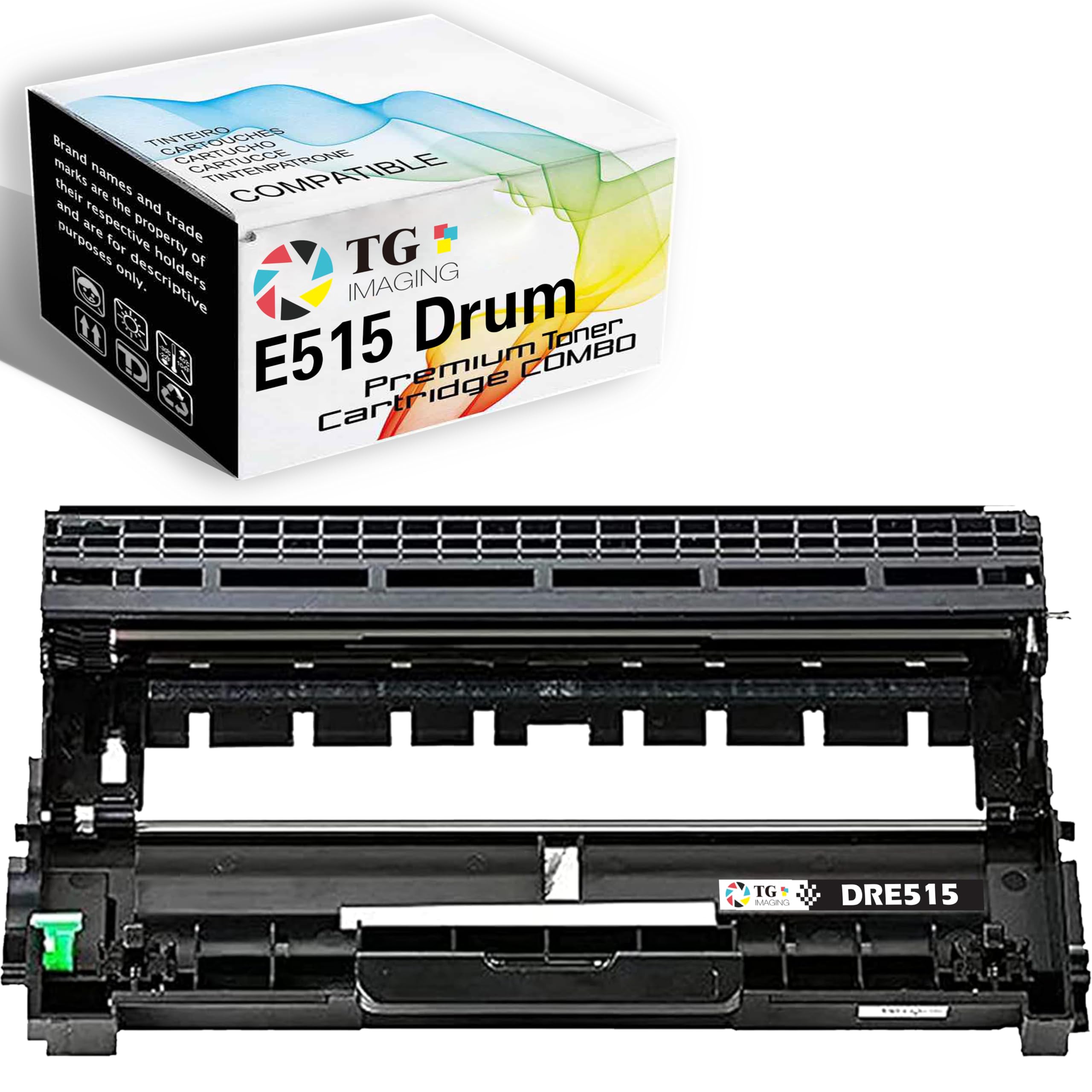 TG Imaging (1-Pack, Drum) Compatible Dell E310 E514 E515 Imaging Drum Unit for use in Dell E310dw E514dw E515dw E515dn Printers