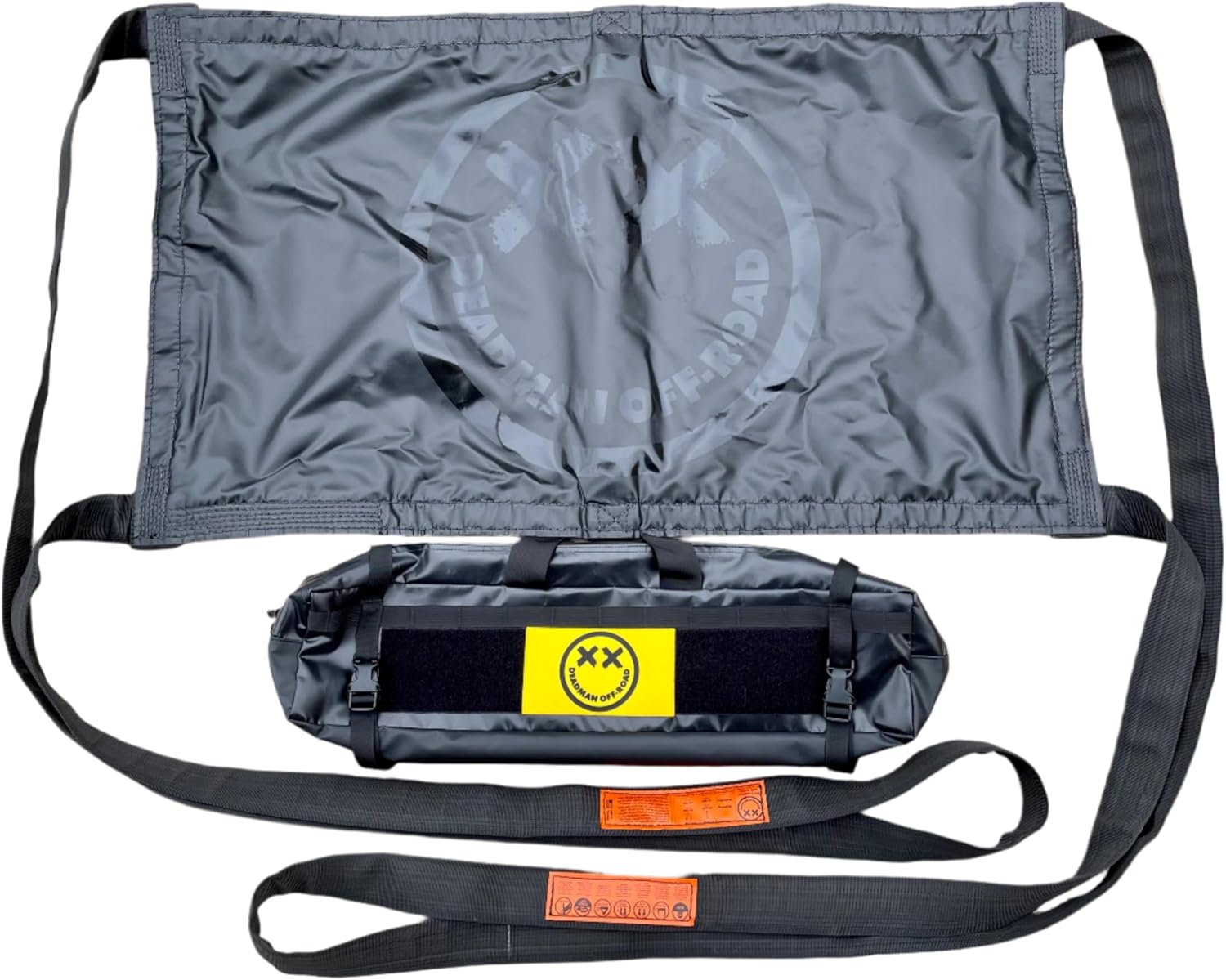 Deadman Off-Road Ruggedized V2 Recovery Ground Anchor 66,000 lb - Cordura Reinforced Winch Anchor, Tree Saver & Rock Anchor | 8 lb | Made in USA