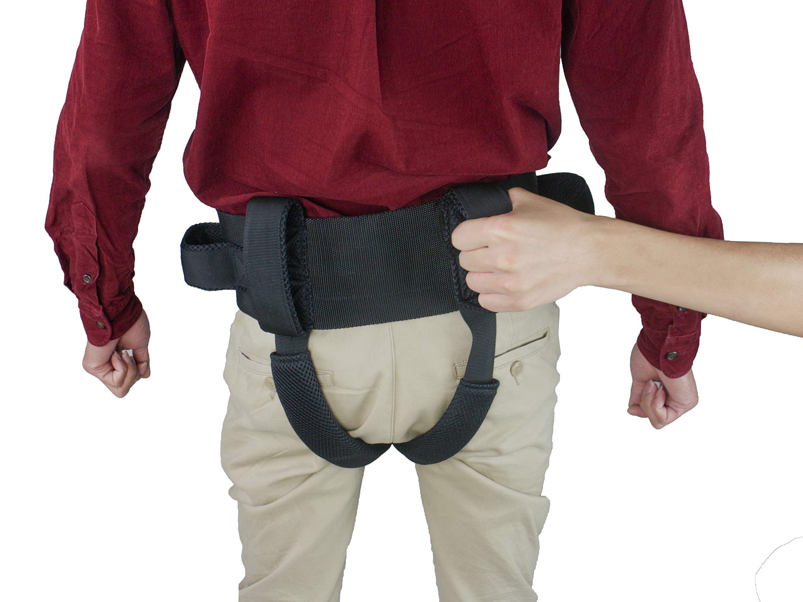 MB-2910 Patient Lift Transfer Gait Belt with Leg Straps & Quick Release Metal Buckle, Medical Nursing Safety Assist Device for Moving Elderly Disabled, bariatric Handicap – 55 inch