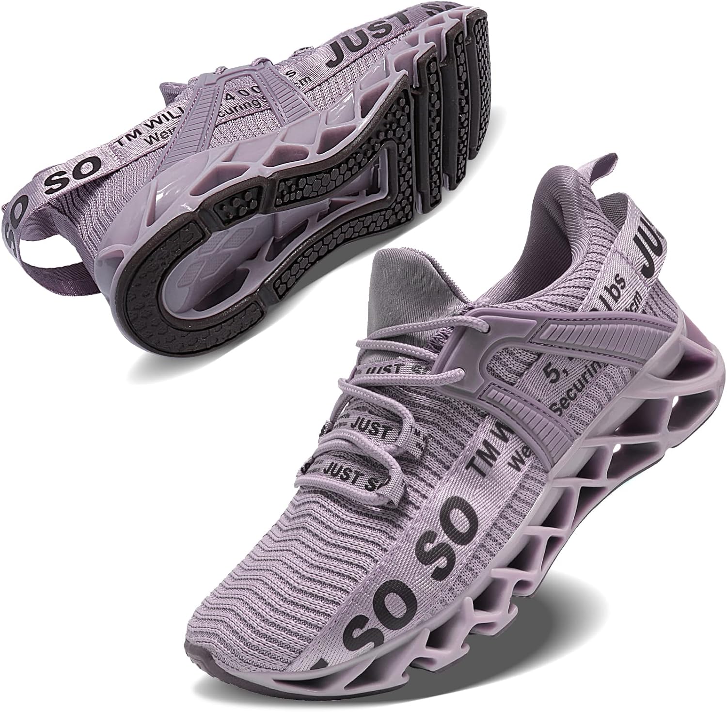 JointlyCreating Womens Non Slip Running Shoes Athletic Tennis Sneakers Sports Walking Shoes 8 Light Lilac
