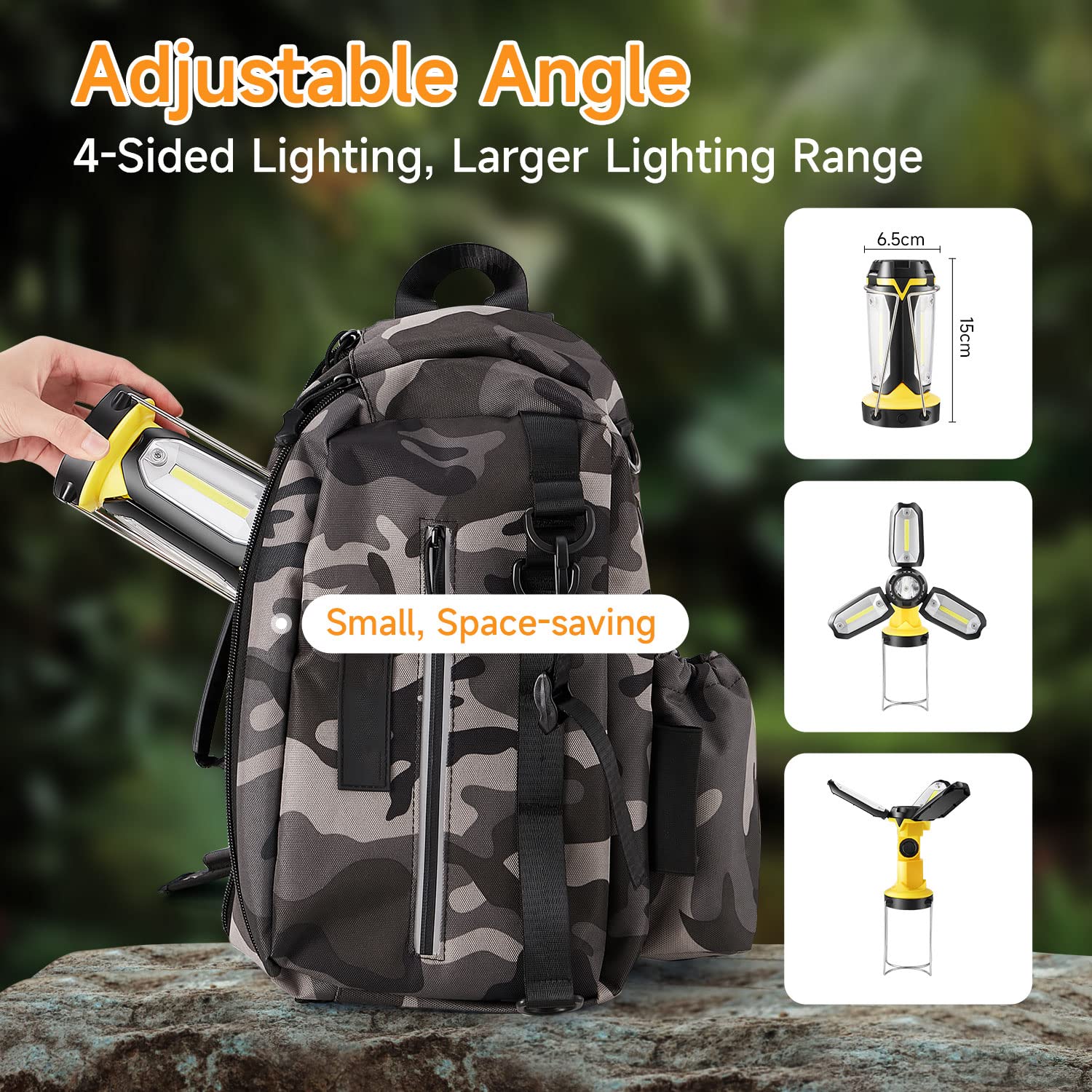 Yonktoo Campinglampe: Camping Lampen USB Aufladbar Mit 5200 MAh