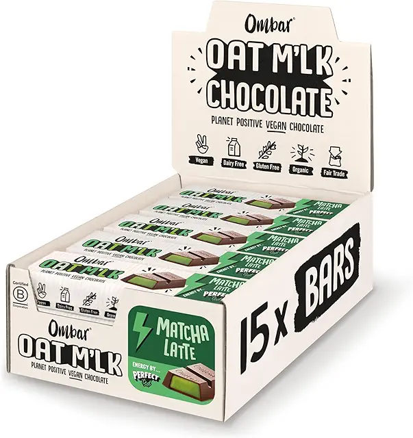 Vegan Oat Milk Matcha Chocolate Bar - Dairy Free, Fair Trade