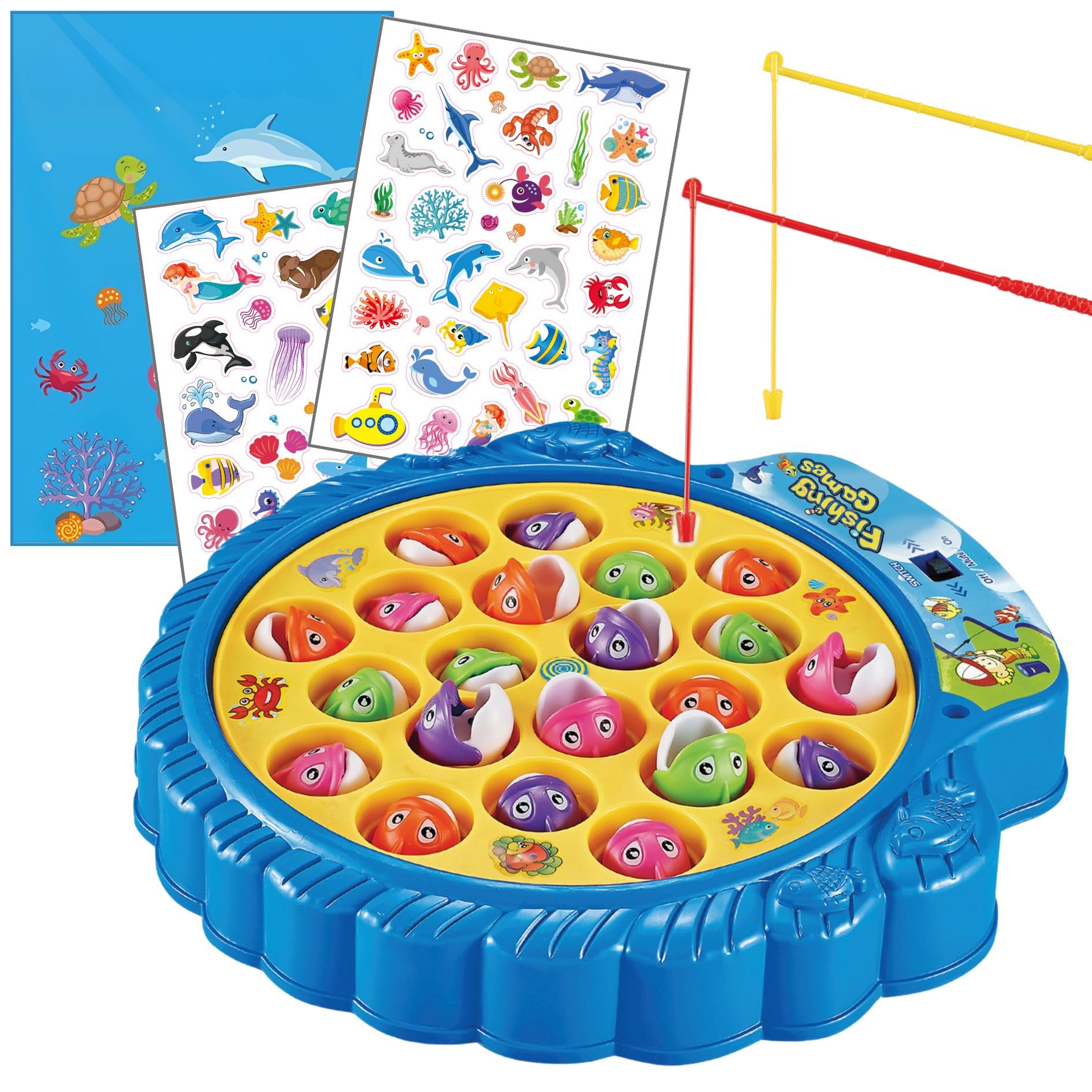 Amazon.com: Fishing Game Toy for Kids with Bonus Sticker Book