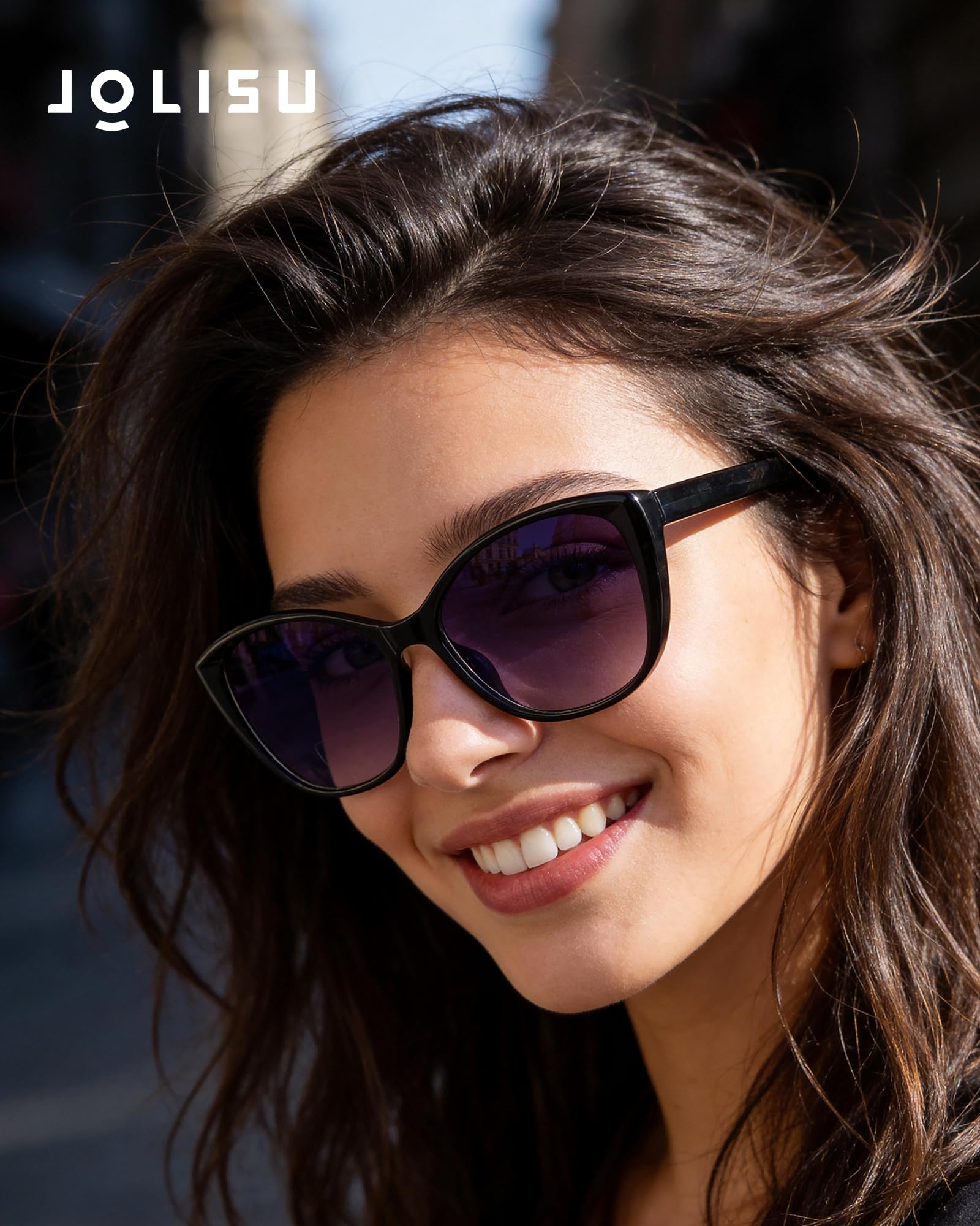 JOLISU Paquete de 3 lentes de sol bifocales de lectura de ojo de gato para mujer, 2 en 1 UV400 con bisagra de resorte para actividades al aire libre