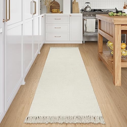 Miniatura 262 de Collive - Tapete de 27 x 43 pulgadas, lavable a máquina, para interiores y exteriores, de bajo perfil, suave algodón tejido a mano, para baño