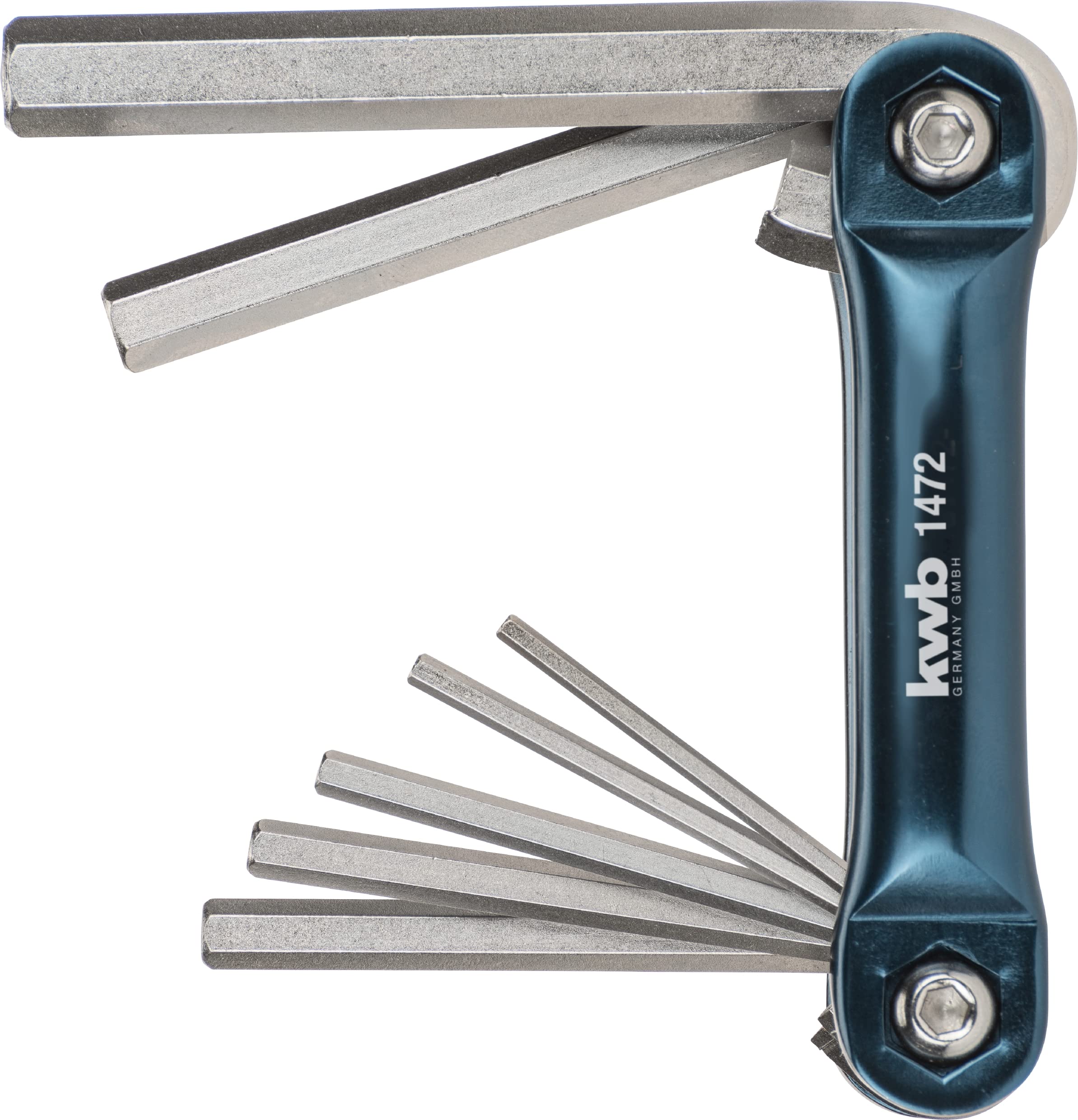 kwb Sechskantschlüssel Sechskantschlüssel 2–10 mm Set, DIN 911, matt verchromt