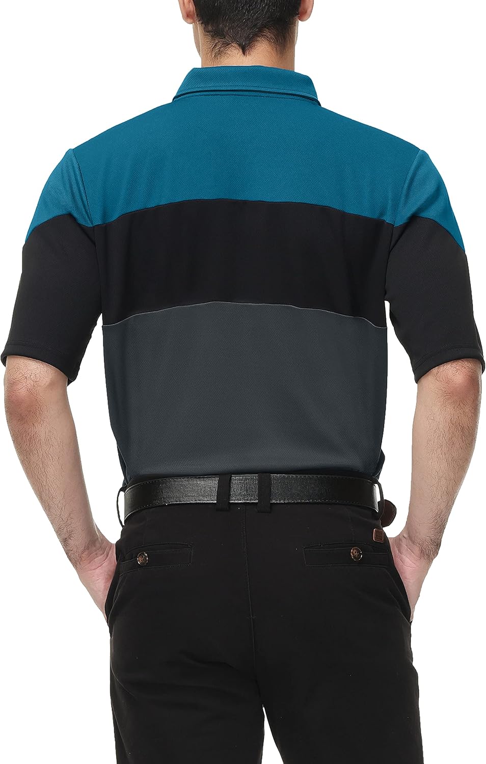 MOHEEN Men's Moisture-Wicking Golf Polo Shirts - Sun Protection Dry Fit M-7XL - Image 4