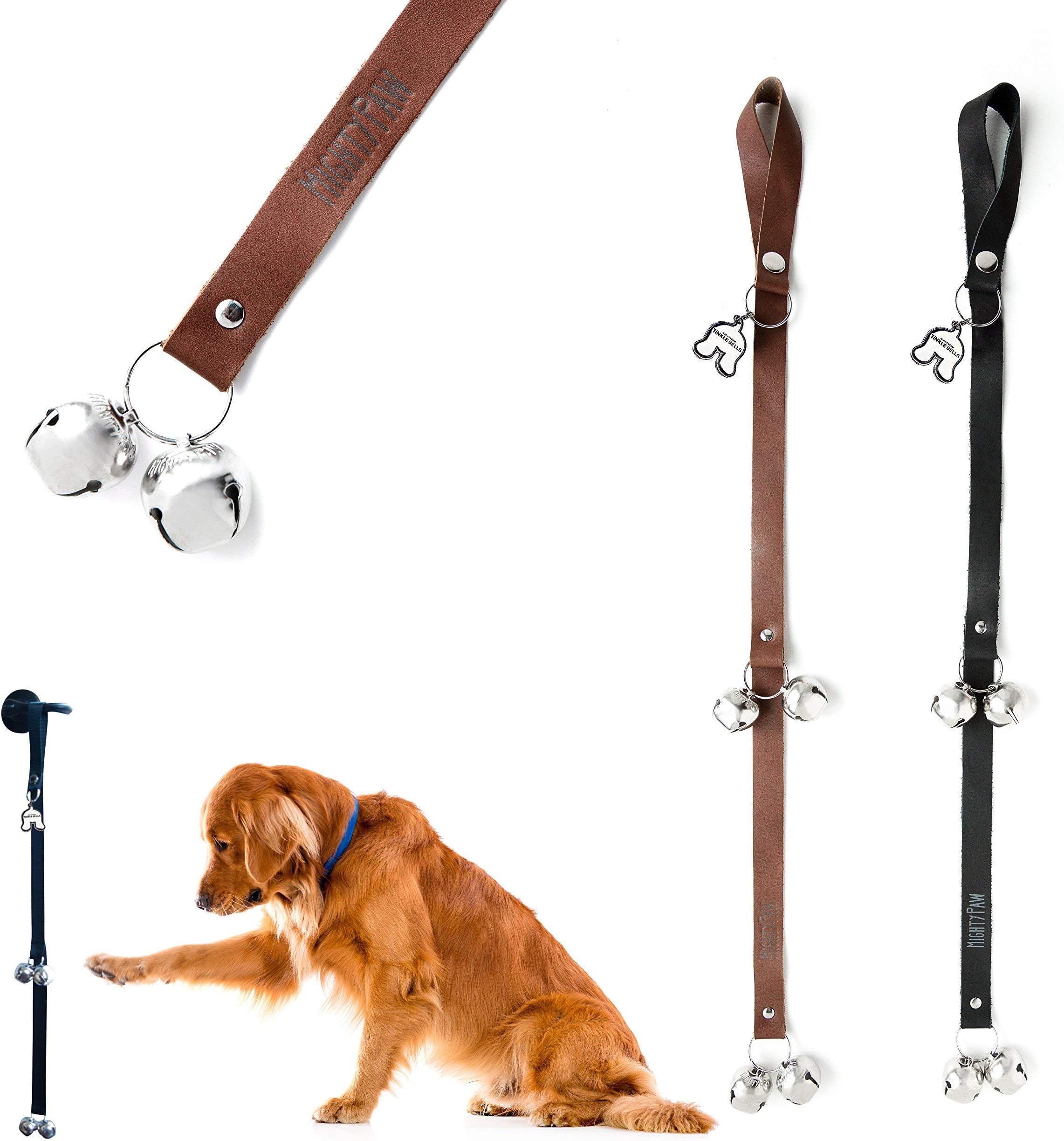 Mighty Paw Dog Doorbells Soft Leather with Durable