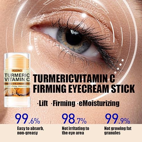 Miniatura 2 de Unde bálsamo para ojos con vitamina C de cúrcuma, bálsamo para ojos para ojeras e hinchazón, antienvejecimiento, crema hidratante debajo de los
