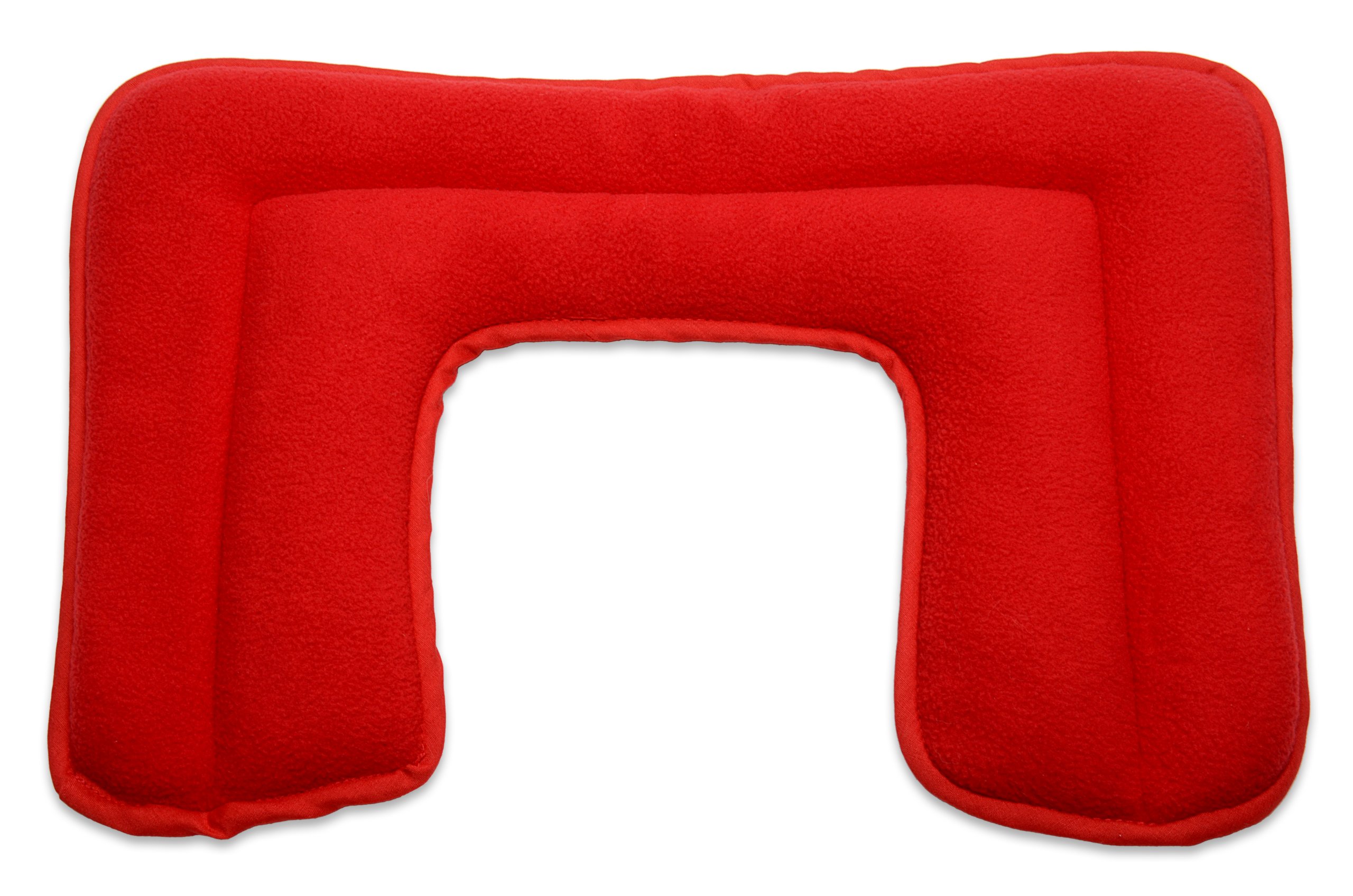 Zhu-Zhu Neck & Shoulder Heat Pad - Microwavable Lavender Wheat Bag - Red Fleece …