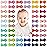CLLOT Baby Hair Clips Baby Girls Fully Lined Bows Pins Tiny 1.6 Hair Bows Alligator Clips for Baby Girls Infants Toddlers Hair Accessories In Pairs