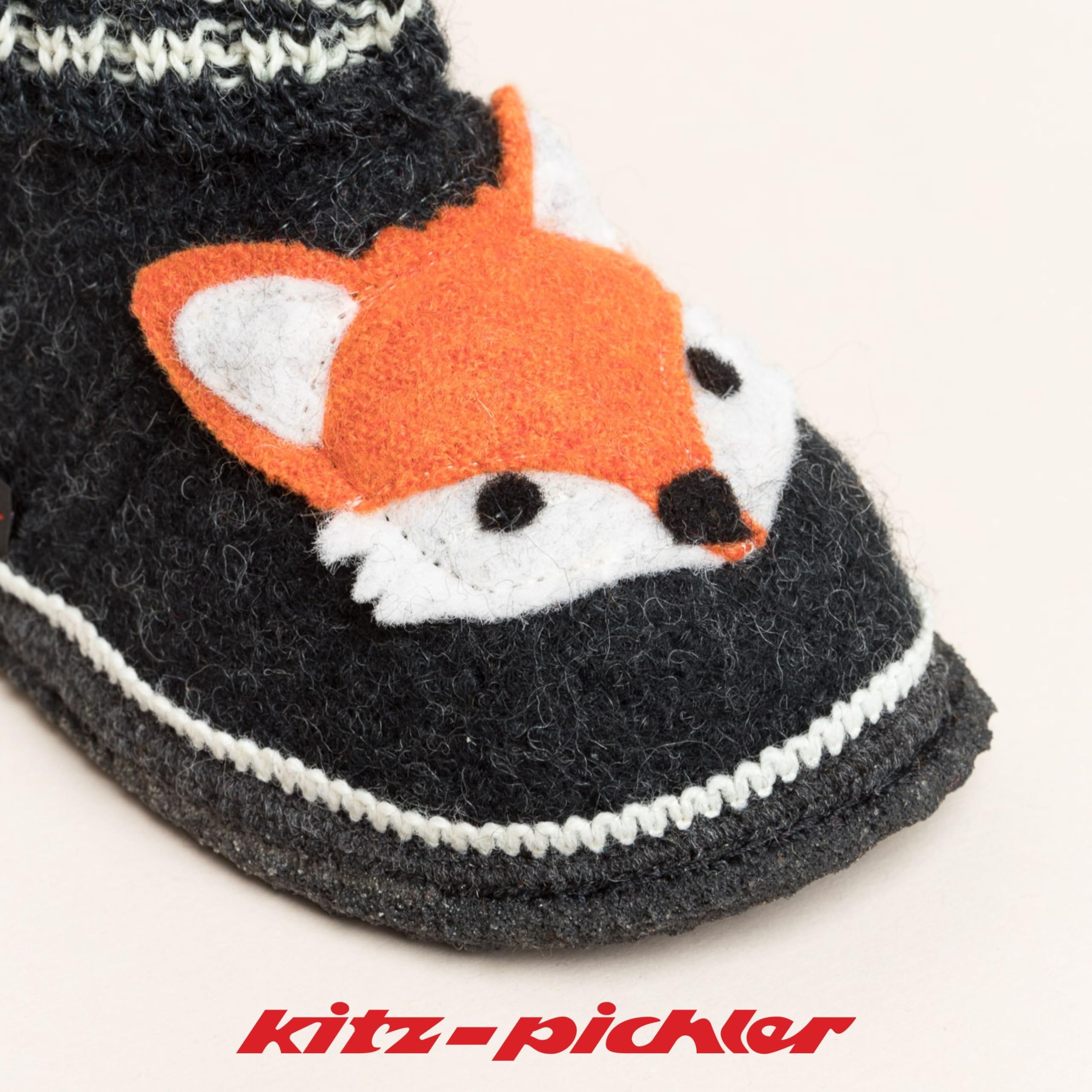Schwaz Zorro - Zapatillas de casa para niños y niñas - Cómodas zapatillas infantiles con cintura elástica y suela de látex de fieltro flexible