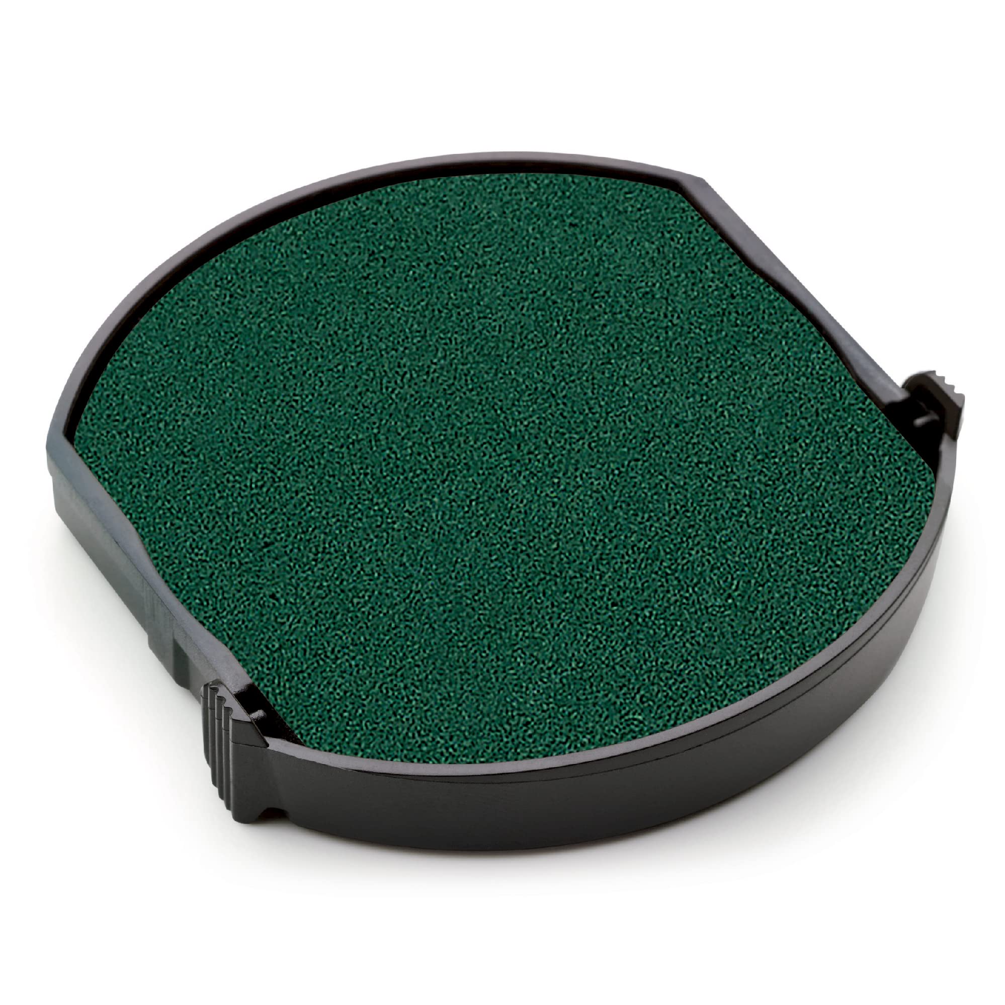 Trodat Printy 4642 Timbro Personalizzato Autoinchiostrante, Max 8 righe, Impronta ROTONDA Ø 42 mm, Blu, Cartuccia Inchiostro Verde, per Loghi, Associazioni, Albi, Biblioteche, Shopper, Etichette