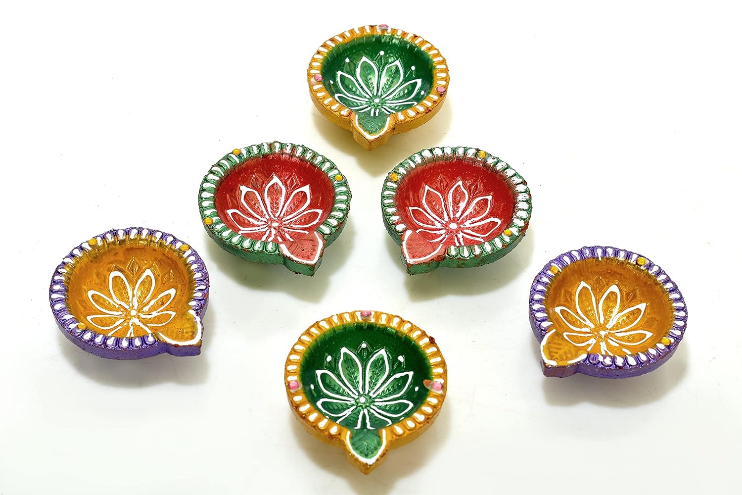 Buy Diya Decorative Clay Diya INCREDISHILP`s Diwali Clay