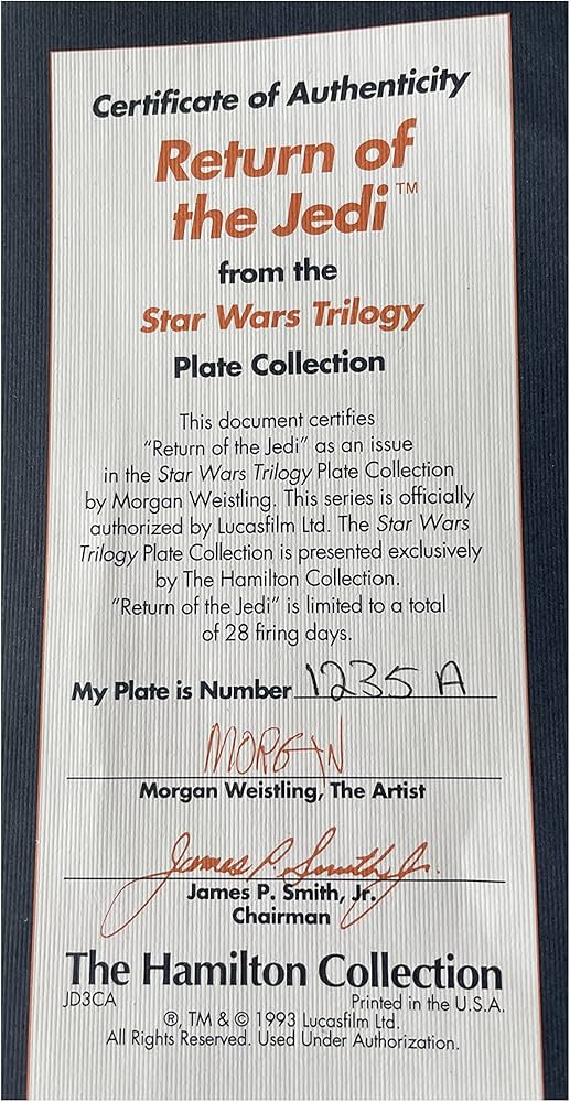 Amazon.com: The Hamilton Collection Star Wars Trilogy Return of