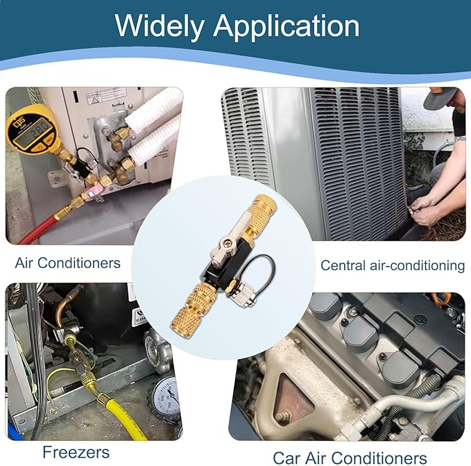 Herramienta de Extracción de Válvula HVAC 1/4 Pulgada con Adaptador miniatura 5