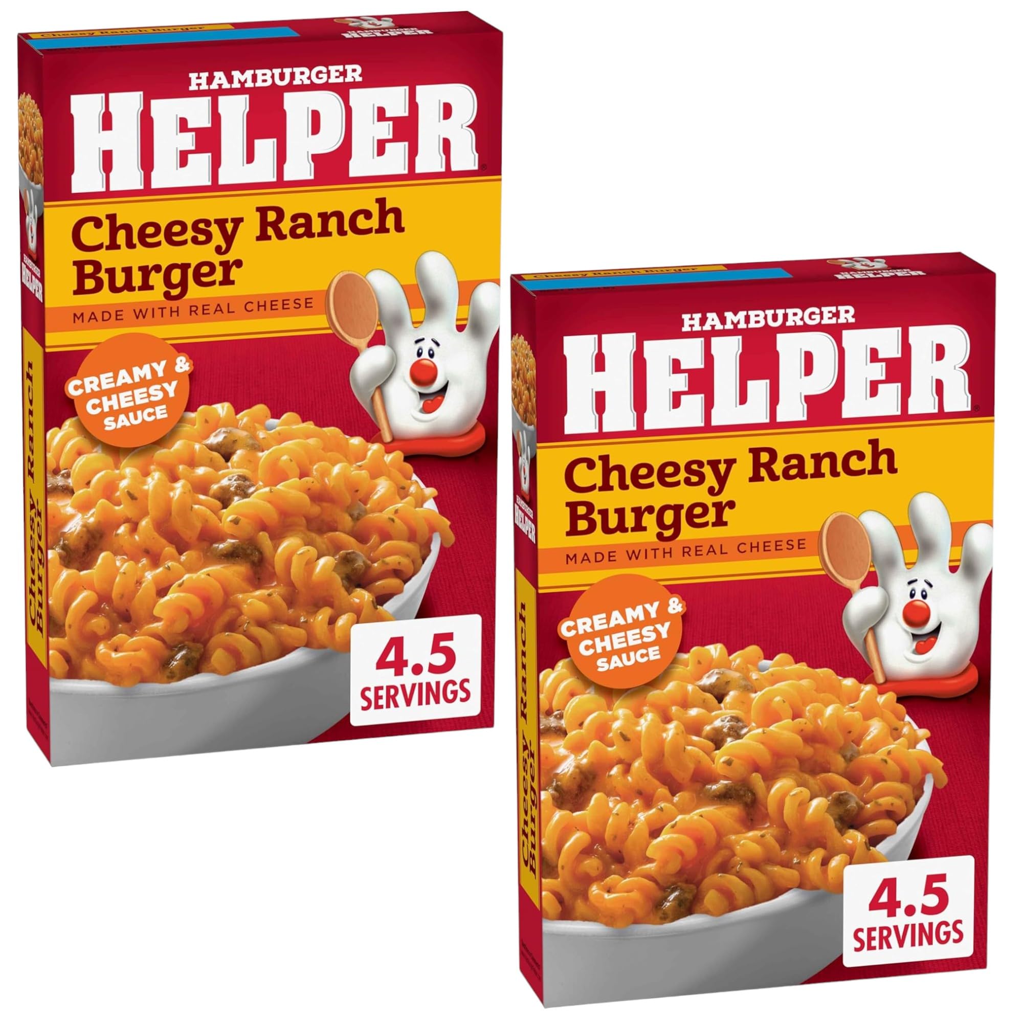 Hamburger Helper Cheesy Ranch Burger Pasta, 5.9 Ounces, Pack of 2, Bundled With V2U Utensil Set