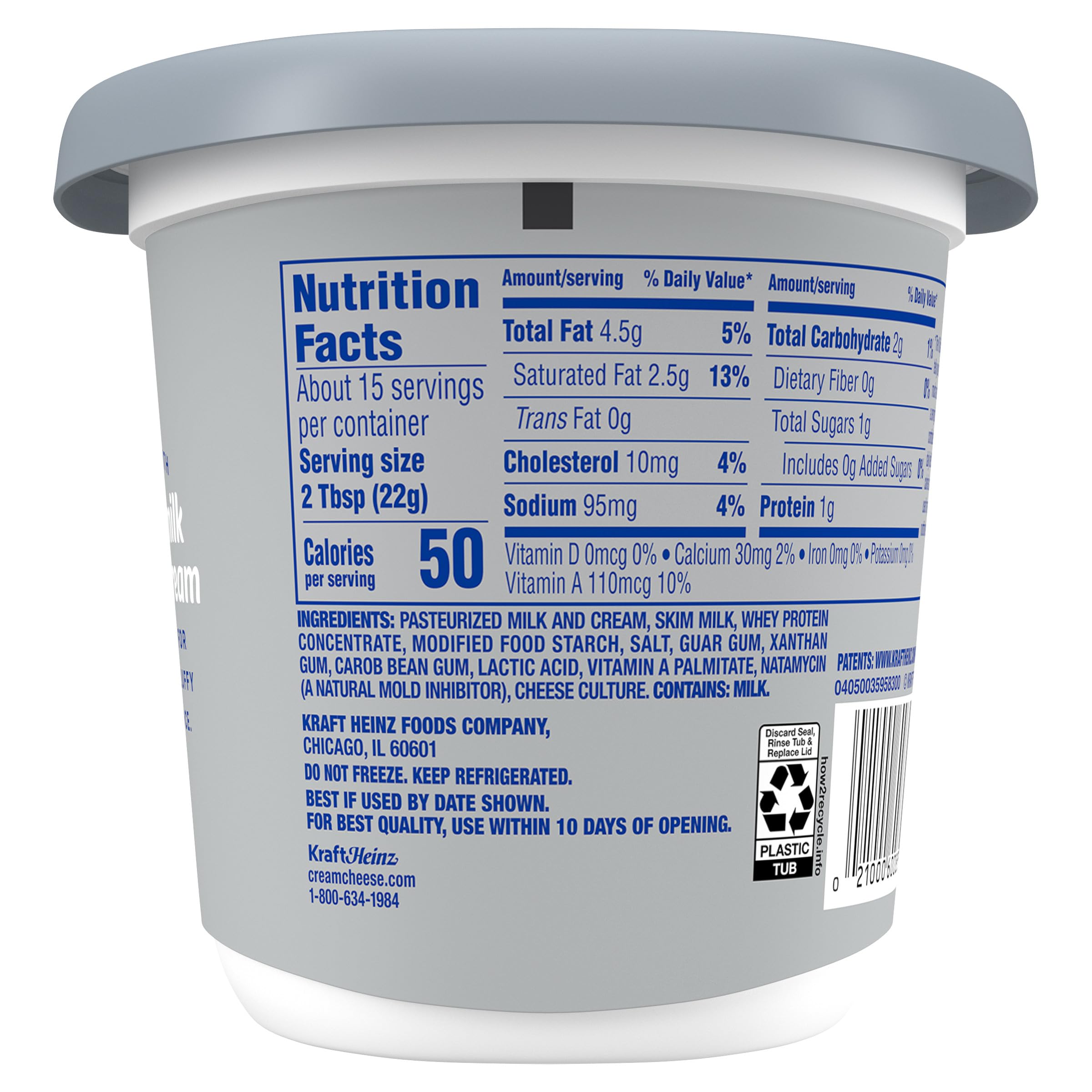 Philadelphia Whipped Cream Cheese Spread 1 Tub for Smooth Spreadable Mornings Original No Artificial Preservatives Flavors or Dyes — view 9