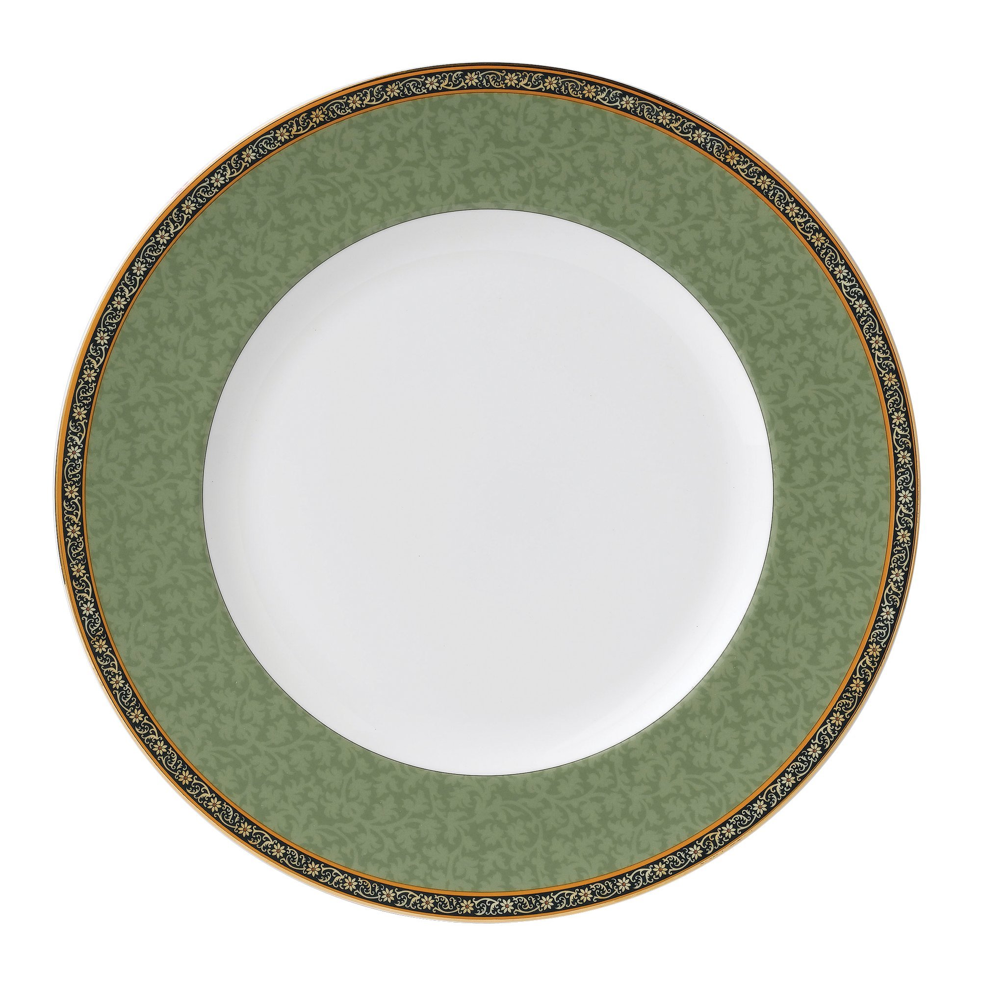 Buy Wedgwood India Green Accent Dinner Plate, Cream Online at Low 