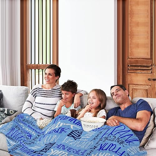 Miniatura 5 de Manta personalizada con nombre personalizado, mantas cálidas y acogedoras para bebés, niños, adultos, niños y niñas, idea de regalo para cumpleaños