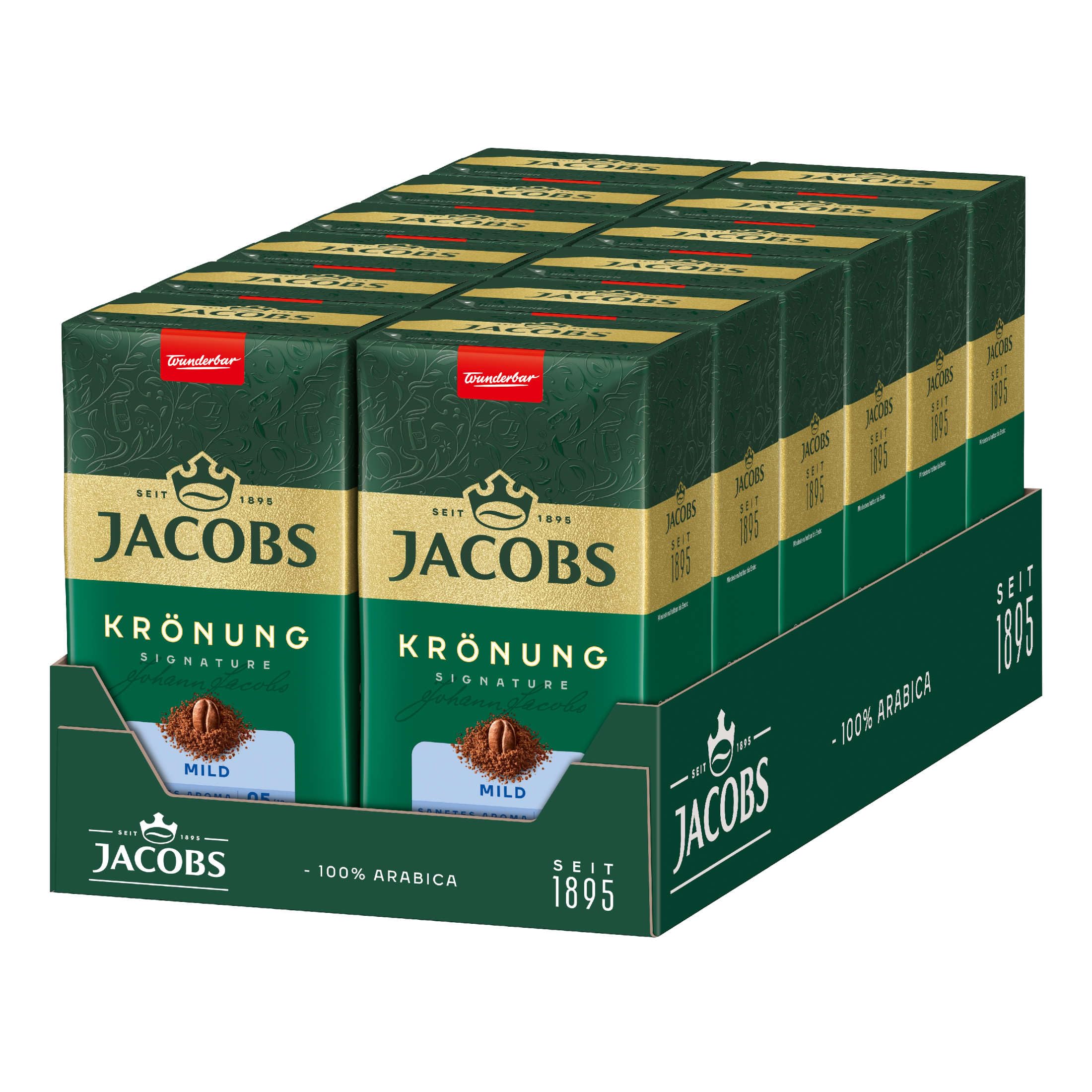 Jacobs Krönung Mild, 12er Pack Filterkaffee (12 x 500 g)