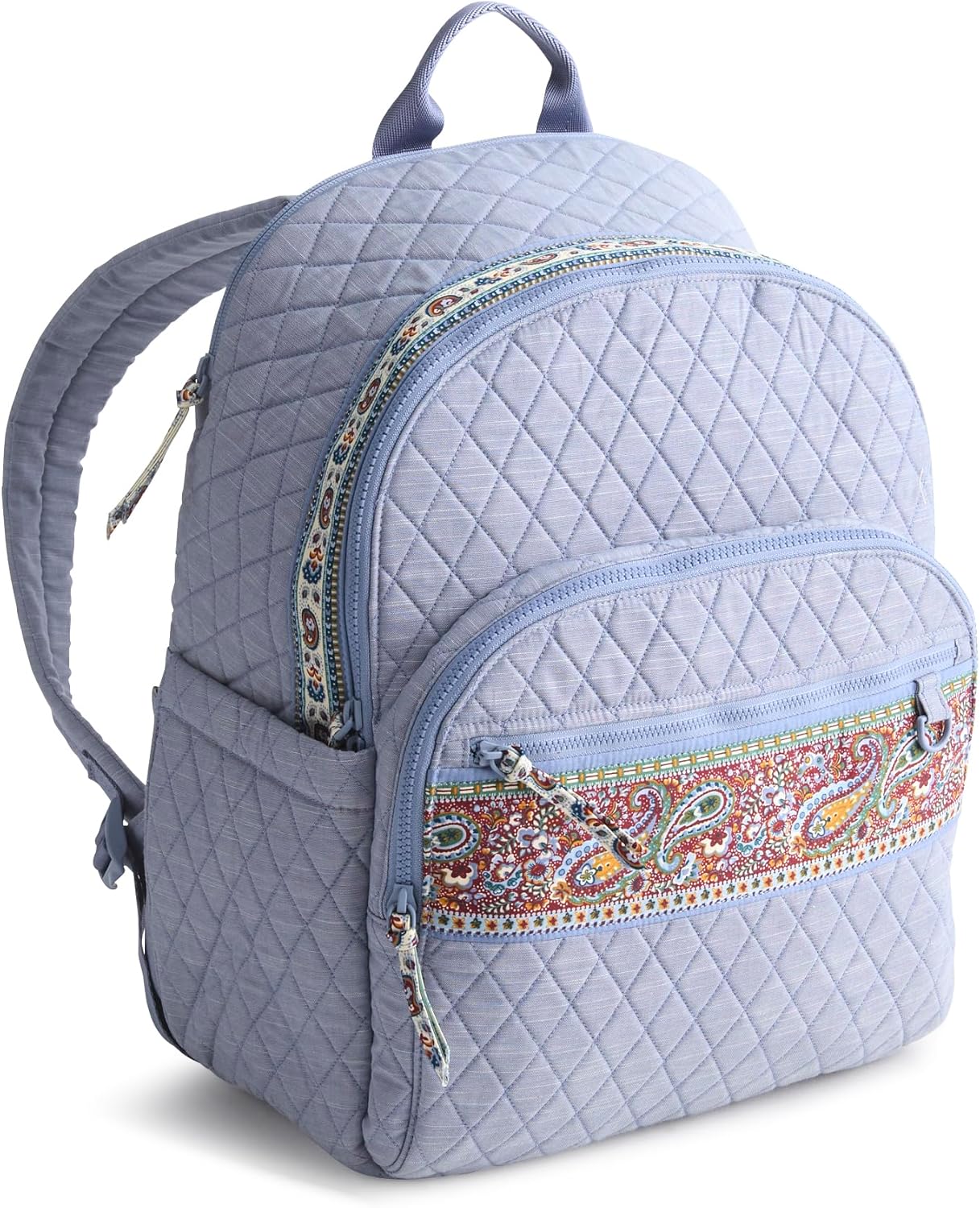 Vera Bradley Women's Premium Cotton Bancroft Backpack, Chambray, One Size