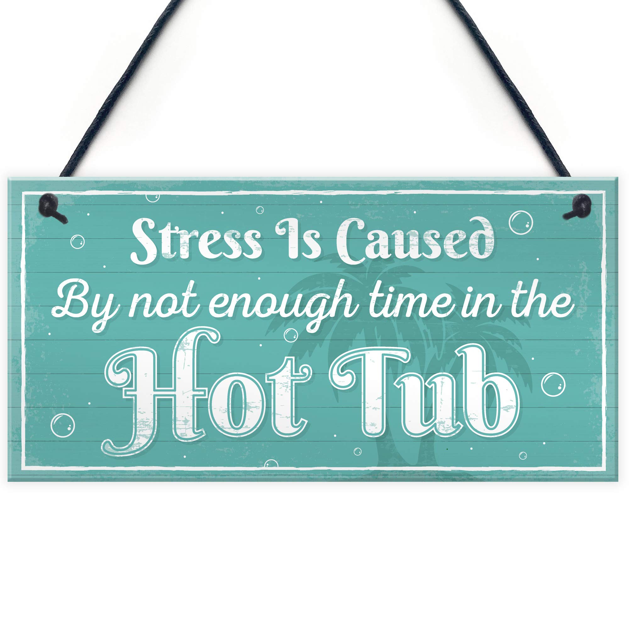 Red Ocean Novelty Hot Tub Welcome Plaque Garden Hanging Chic Sign Shed Jaccuzi Home Decor Door Wall Gift