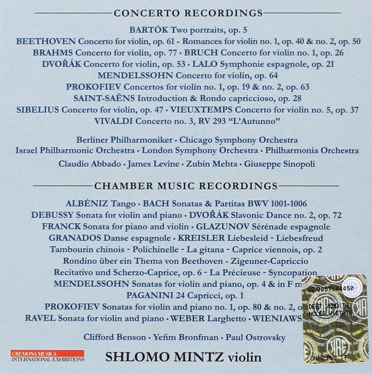 The Deutsche Grammophon Recording (Box1