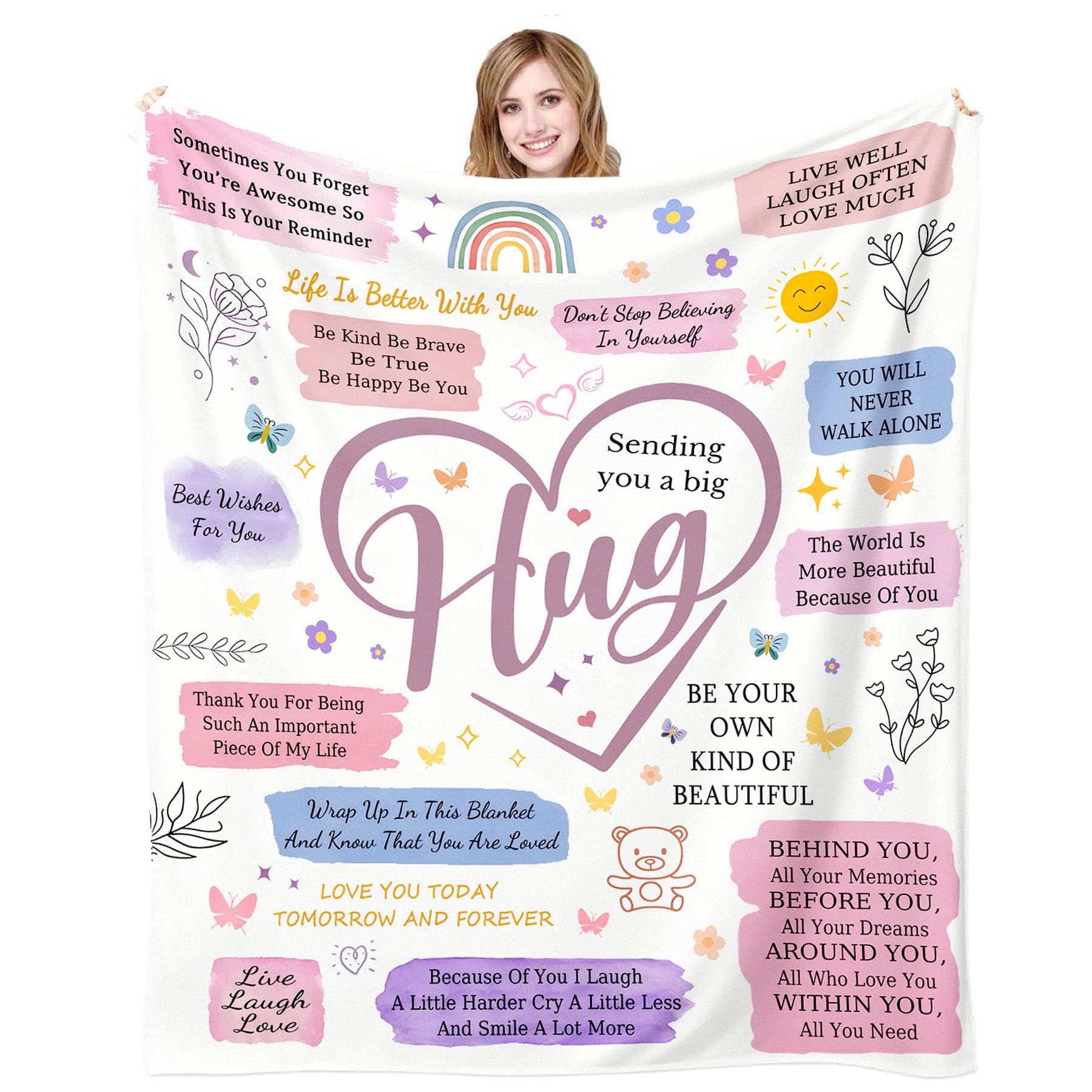 Gifts for Best Friend Hug Blanket, Get Well Soon Gifts for Women