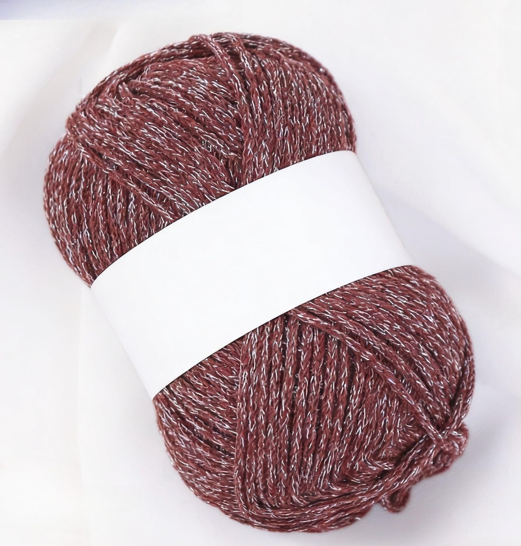 Soft and Shiny Yarn for Knitting, Crocheting, and Crafting, 1 Pack, 109 Yards, 100% Cotton (13 deep red)