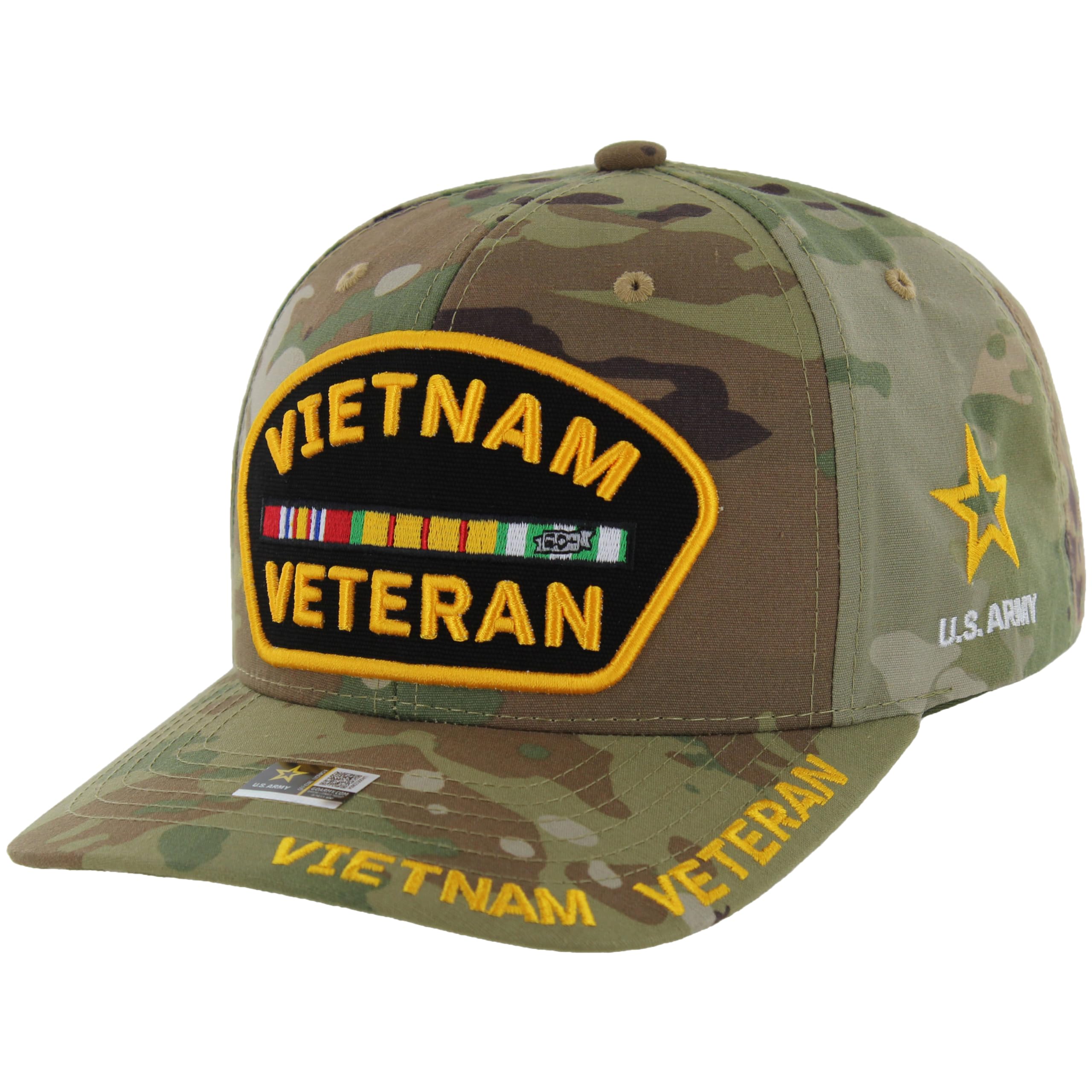 Vietnam Veteran Hat for Men US Army Official Baseball Cap