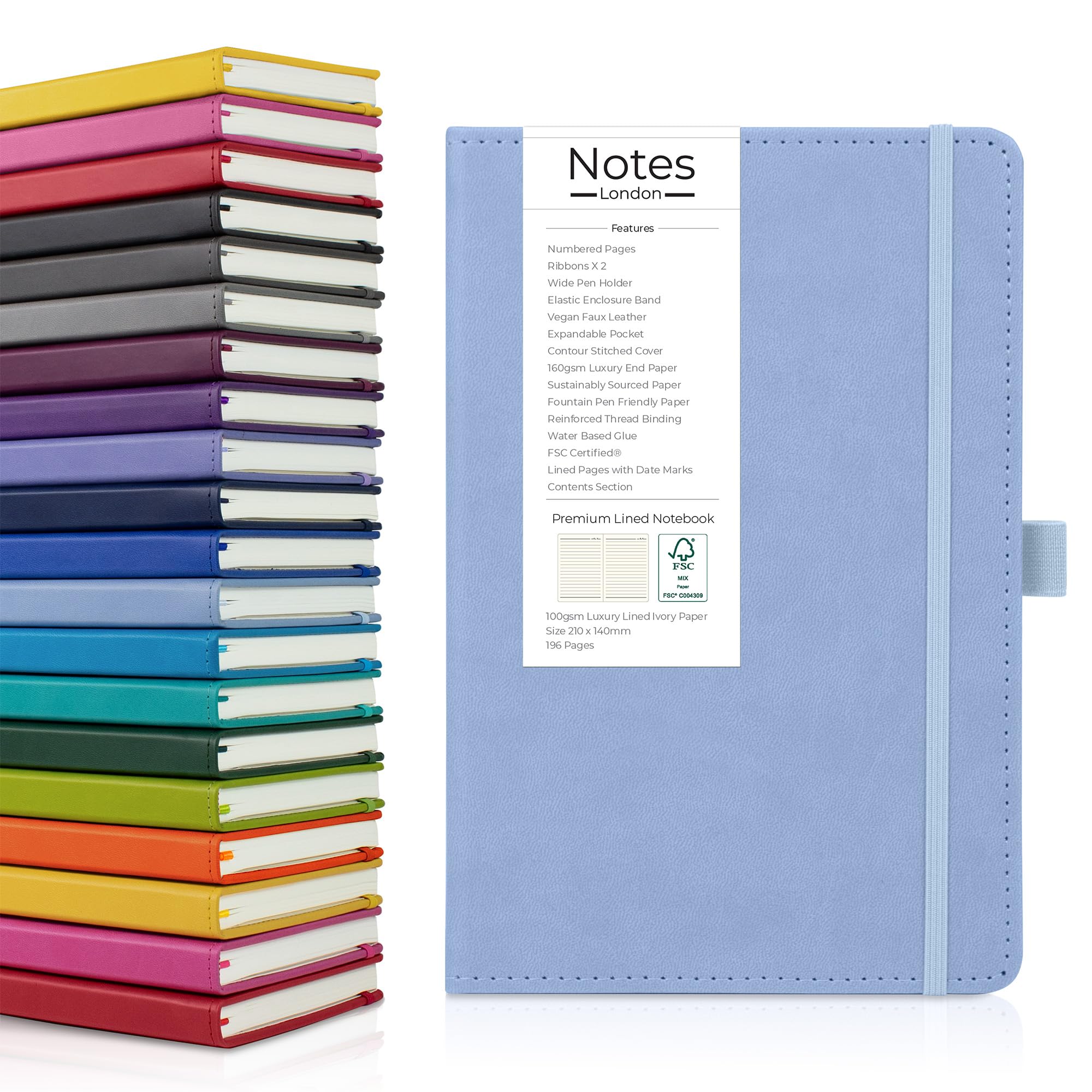 Carnet de notes A5 de luxe Notes London : le cadeau idéal au style italien raffiné - 8