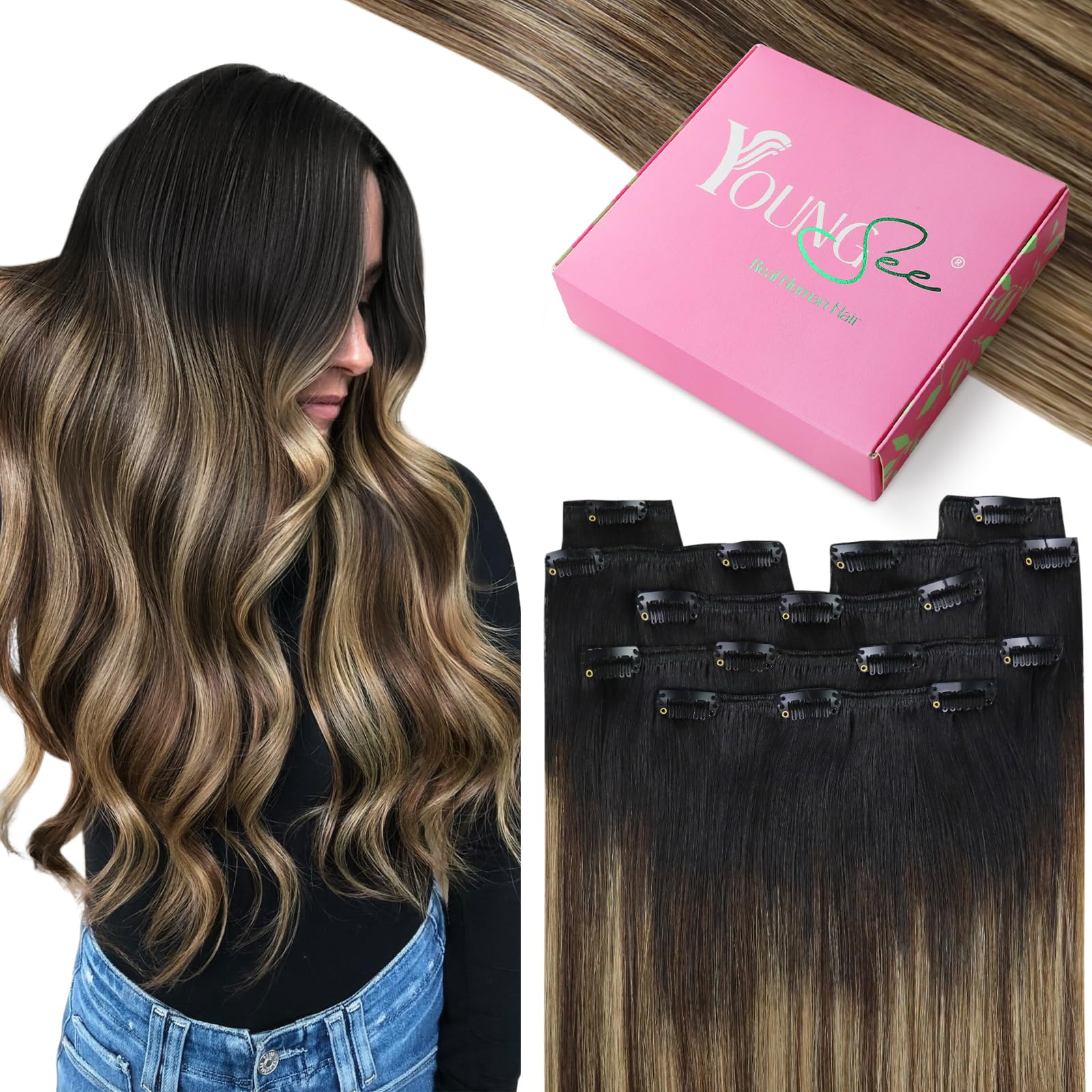 YoungSee Tape Hair Extensions Platinum Blonde 16In Tape in Hair Extensions Real Human Hair for Women 20pcs 50g Easy to Wear Hair Tape-in Extensions Blonde — view 53