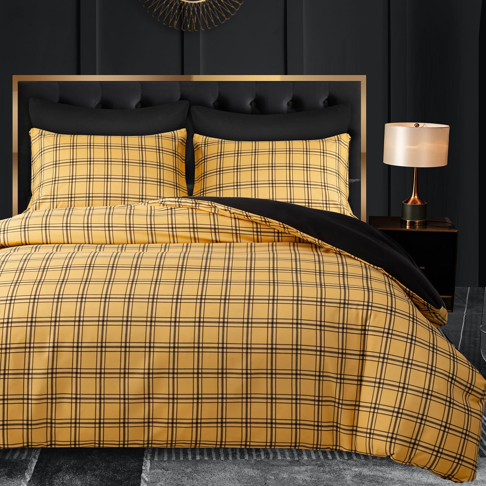 Grace Super King Duvet Set, Premium Microfiber Reversible Superking Duvets Sets (260 x 220 cm) 3 Pcs - Image 2