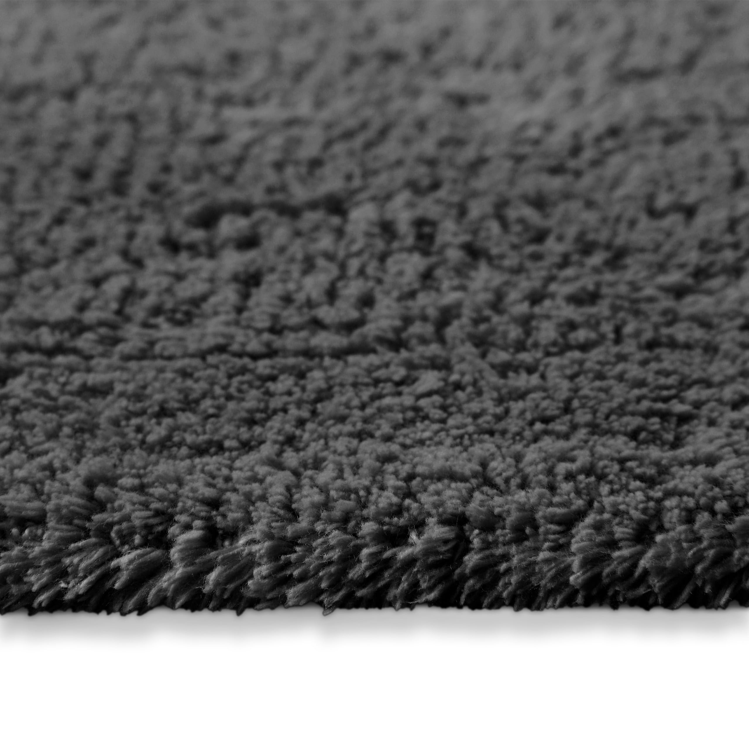 Wecon Home Erik - Alfombrilla de baño (70 x 120 cm), color gris | Suave alfombra de algodón con mechones, antideslizante y lavable con pelo suave y aspecto transparente