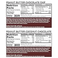 Vista 2 de G2G Barra de proteínas, para amantes de la mantequilla de maní, paquete de 3, 2 cajas de chispas de chocolate PB, 1 caja de coco PB, aperitivo