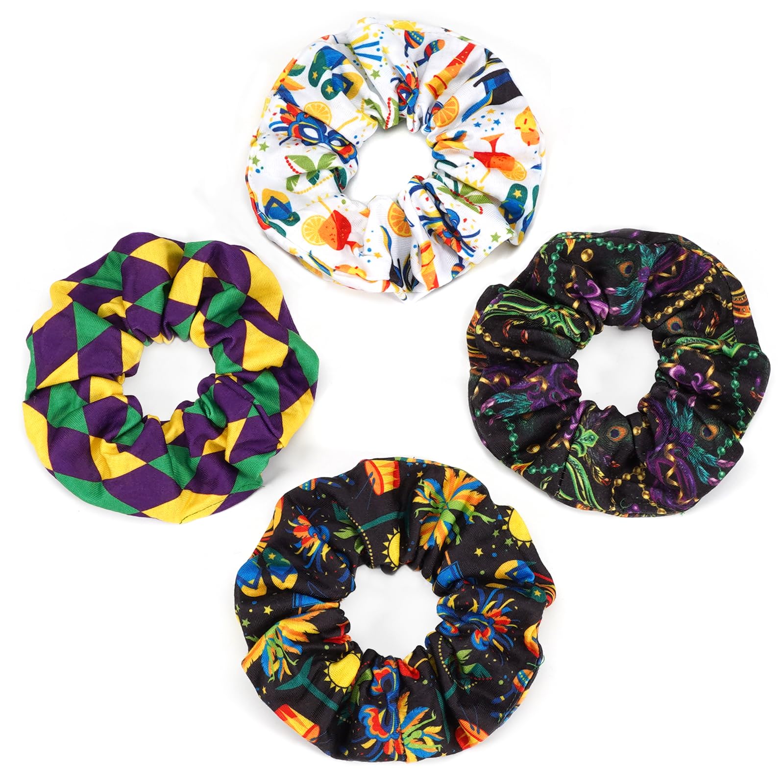 Ardorchid Mardi Gras Hair Ties - hair accessories | Mubboo