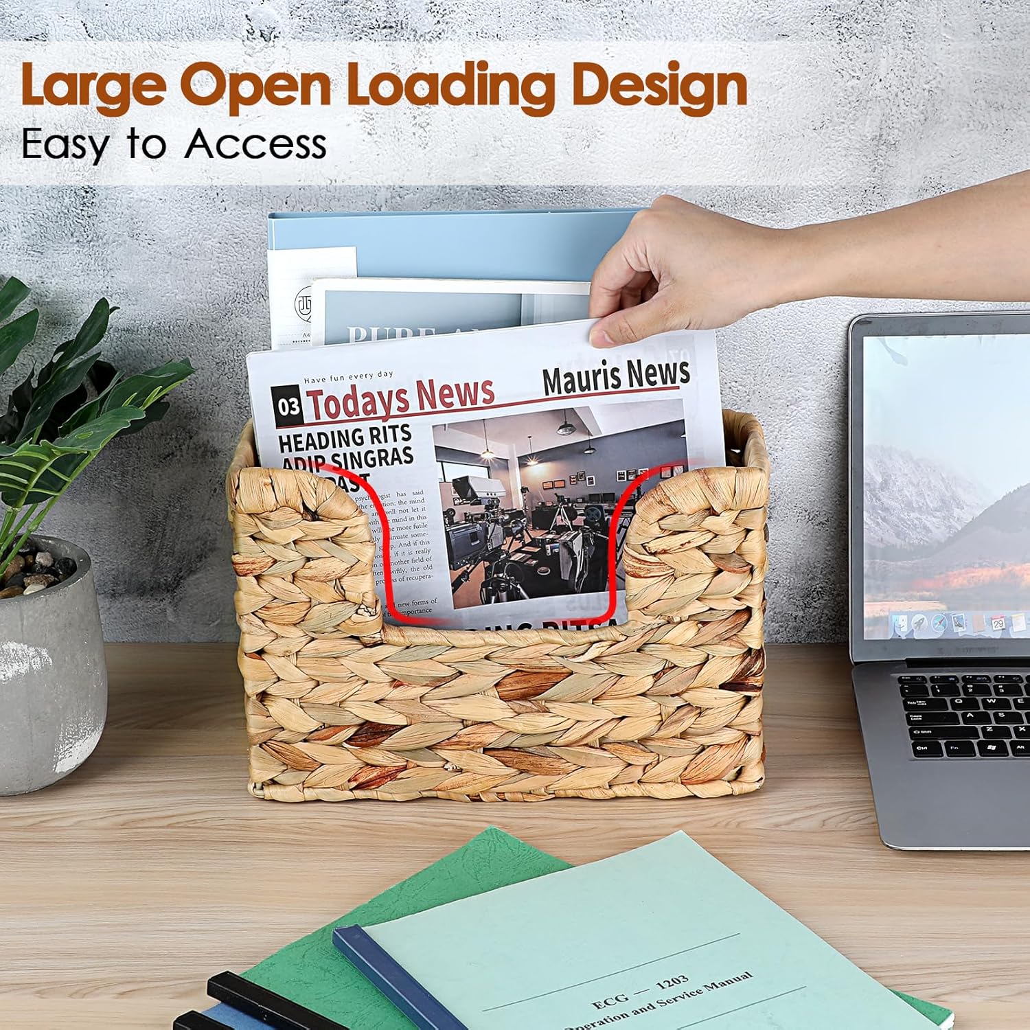 置時計 ウッド スクエア ホワイト | 時計 通販 | ホームセンターのカインズ BTSKY メールオーガナイザー 壁掛け、天然ウォーターヒヤシンスウィッカーメールオーガナイザー、壁掛けファイルオーガナイザー、雑誌