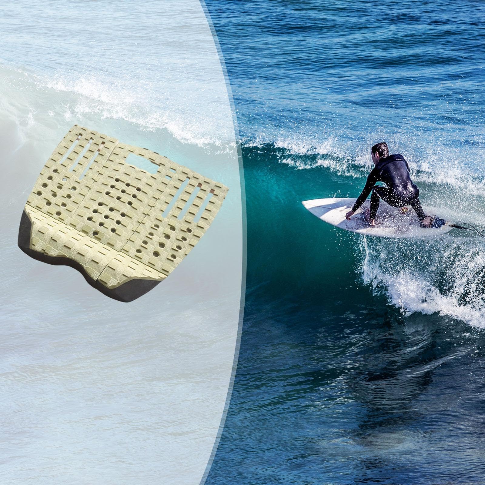 Amagogo Almohadillas de tracción Cubierta Tabla Surf DIY Deck Grip Pading Accesorios