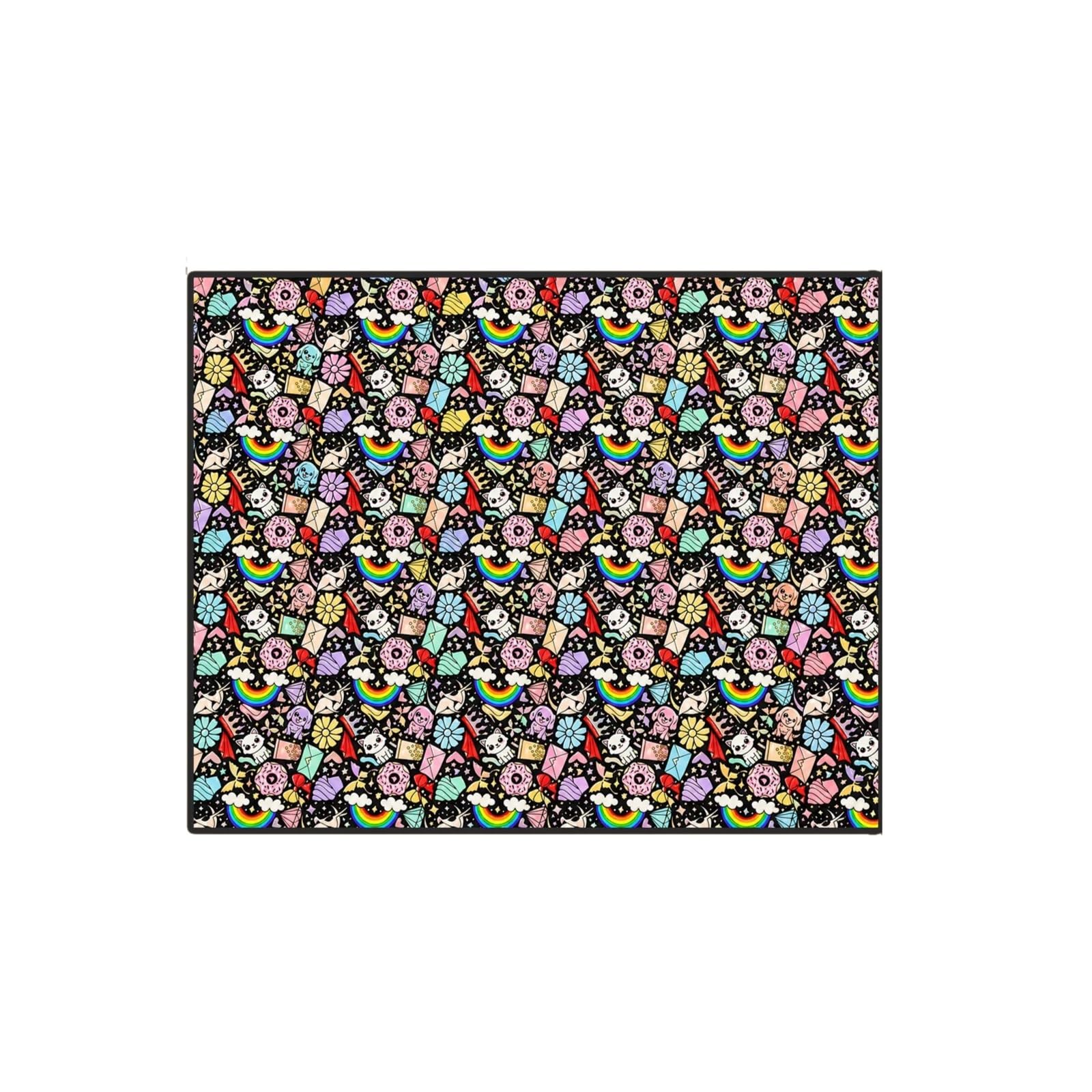 Vekoro diy coloring blanket DIY Coloring Blanket with 24 Colors Marker Washable(Pet)