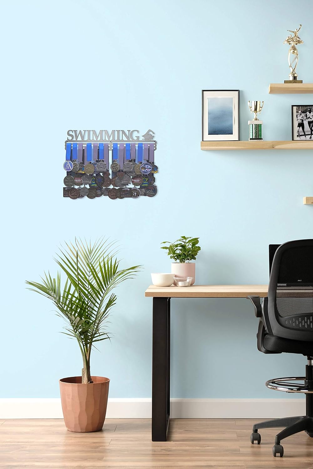 Allied Medal Hangers - Swimming - Multiple Variations Offered - Medal Award Holder Display Hanger Rack